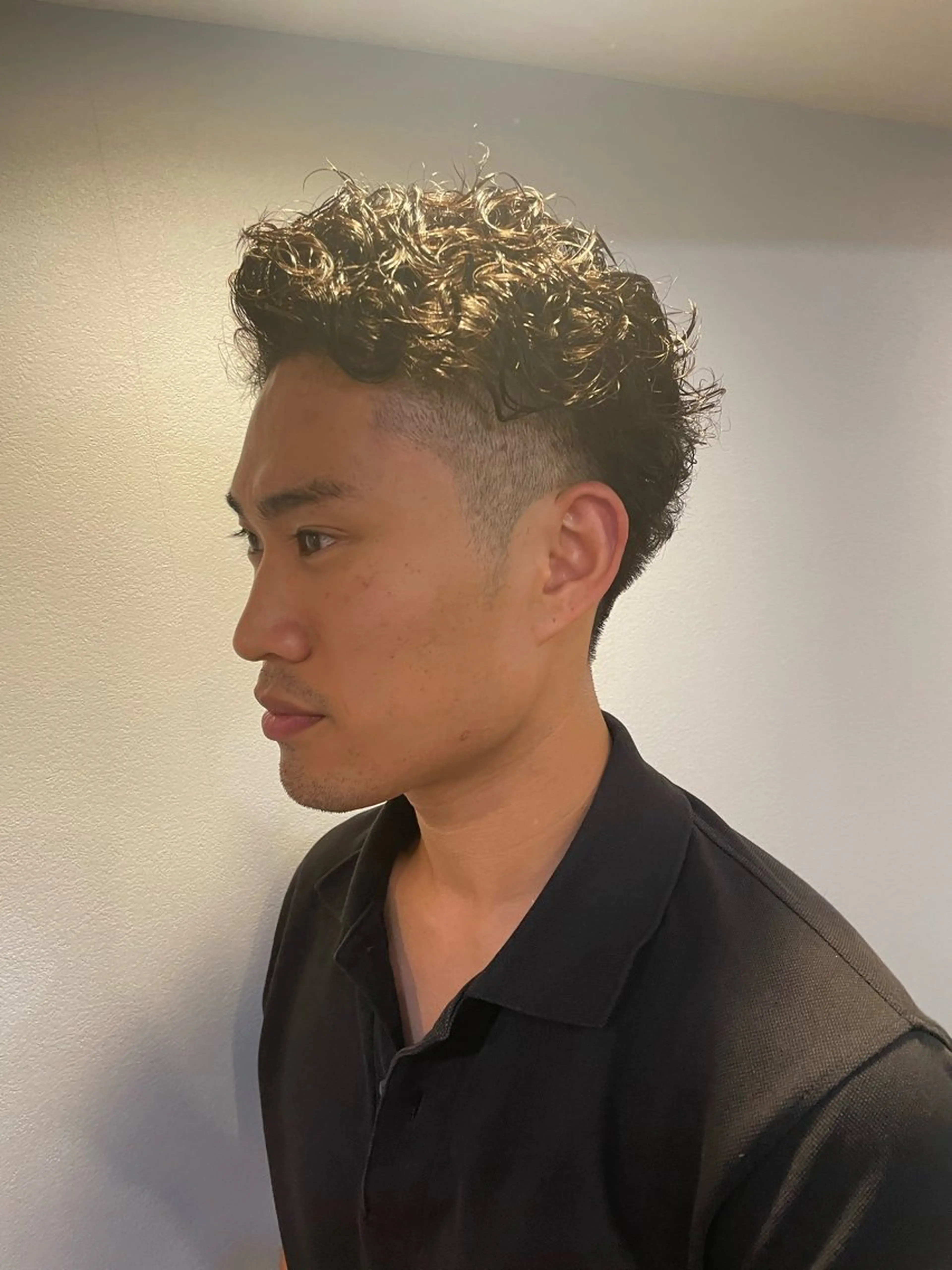 パーマ メンズ カット パーマ ヘアセット フリーランスシェアサロンルレイル所属・心斎橋/メンズ /ルレイル/地形真希のヘアスタイル