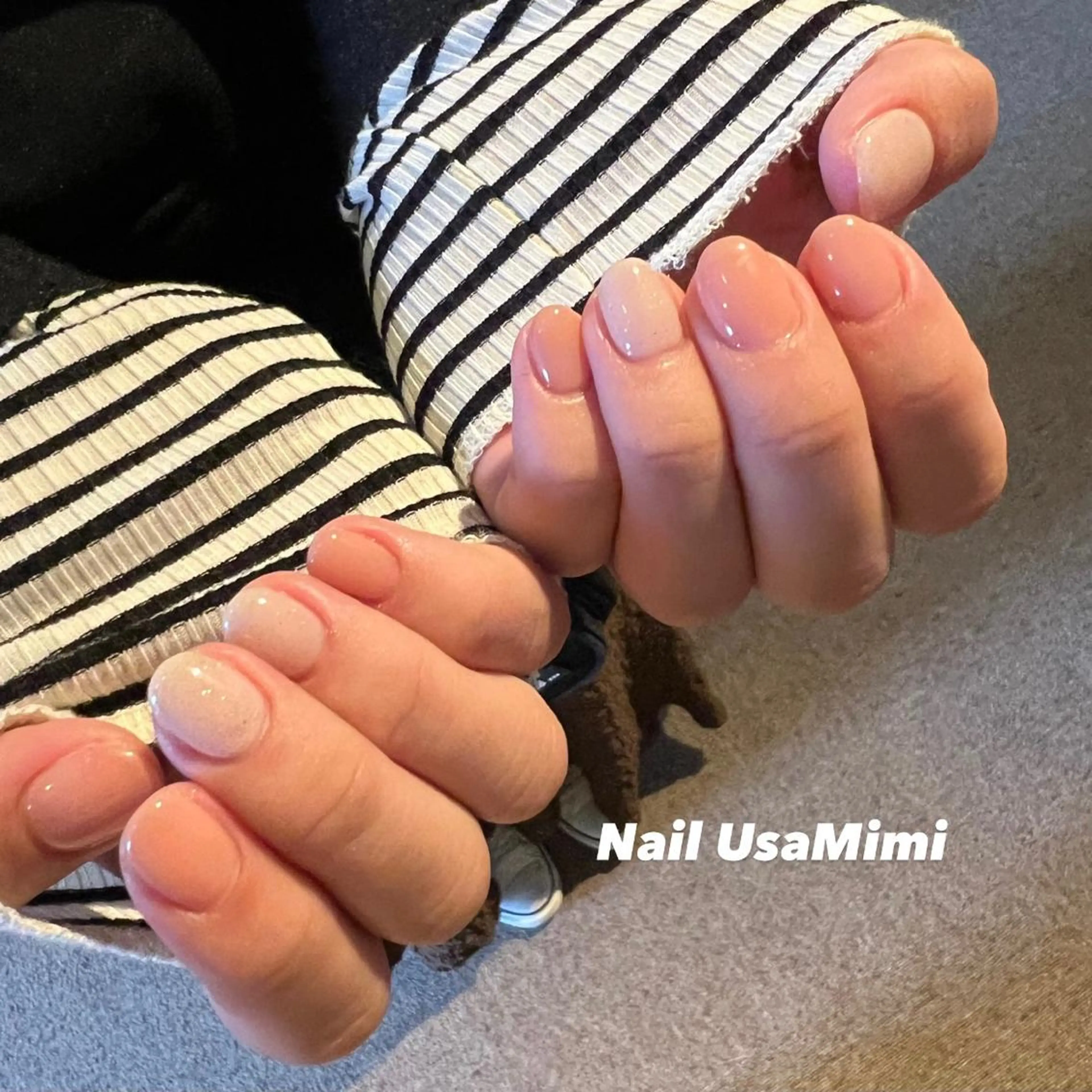 ネイル フットネイル ジェルネイル マグネットネイル 持ち込み ニュアンスネイル 本町ネイルNail UsaMimiのネイルデザイン