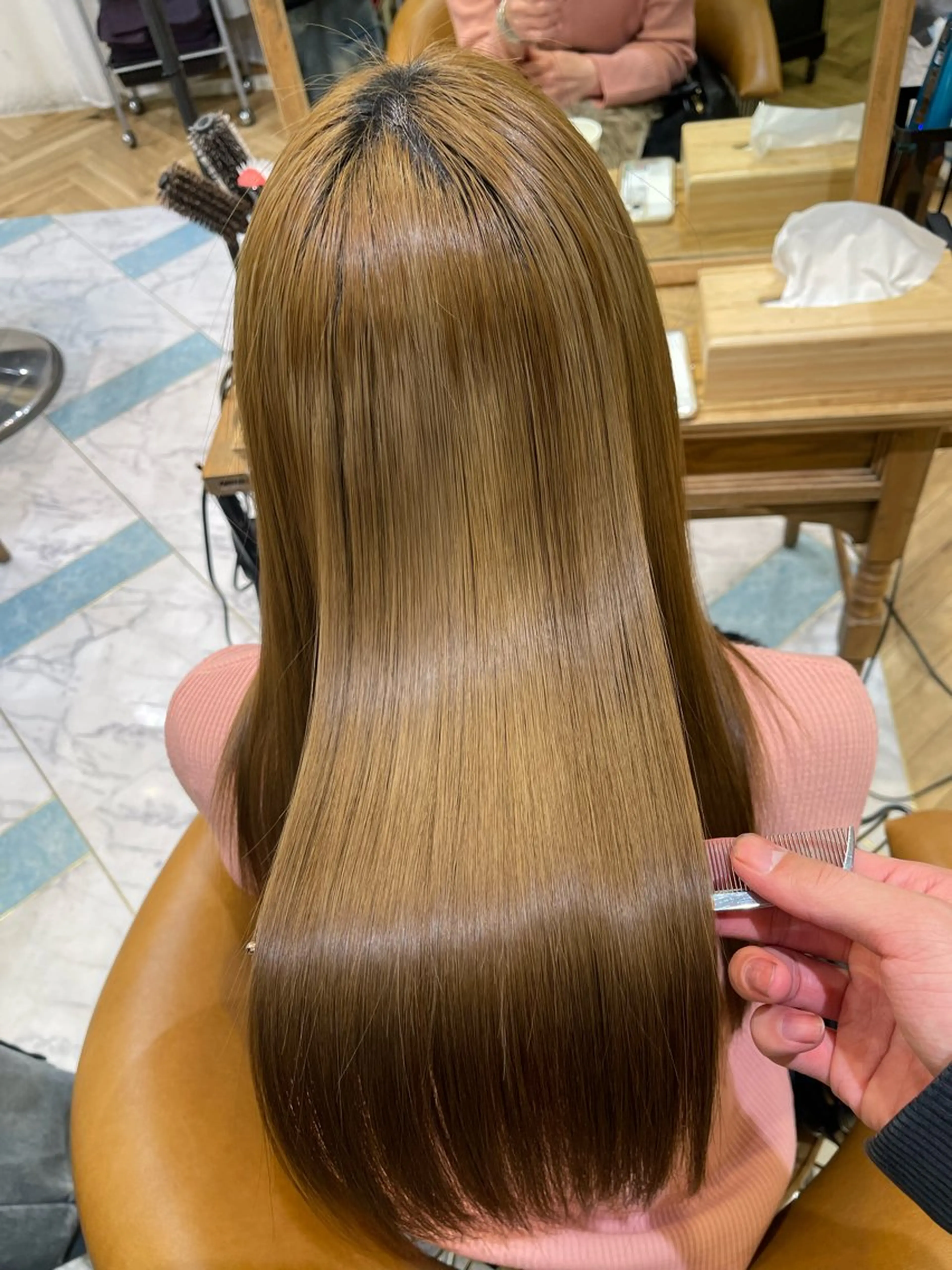 セミロング カット 縮毛矯正 トリートメント 池袋/ボブ/ボブ矯正 髪質改善/山本のヘアスタイル