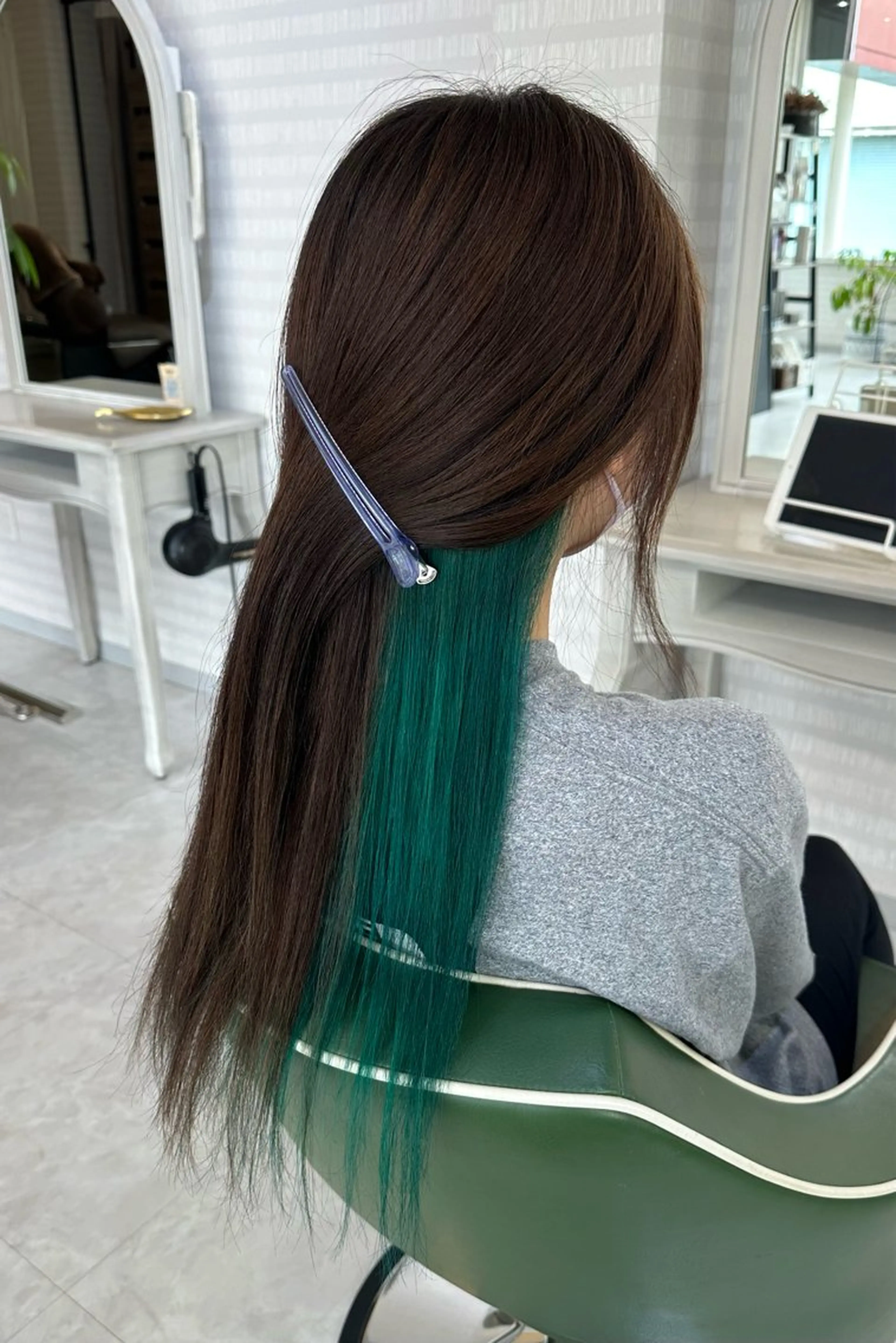 ロング カラー CREAPY所属・日向野 利菜のヘアスタイル