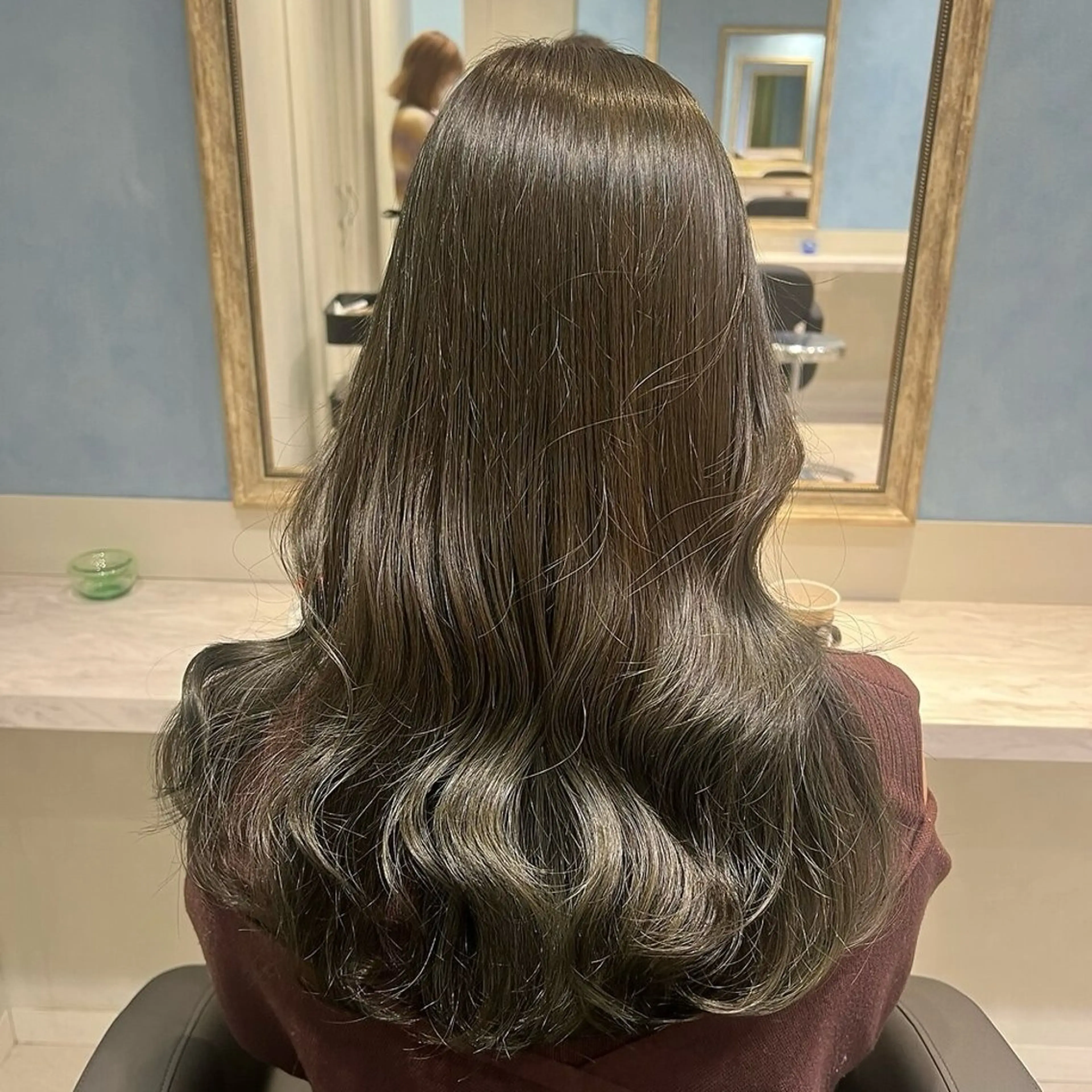 ミディアム カラー ヘアカラー トリートメント 💖ダブルカラー/ ケアカラー/レナ💖のヘアスタイル