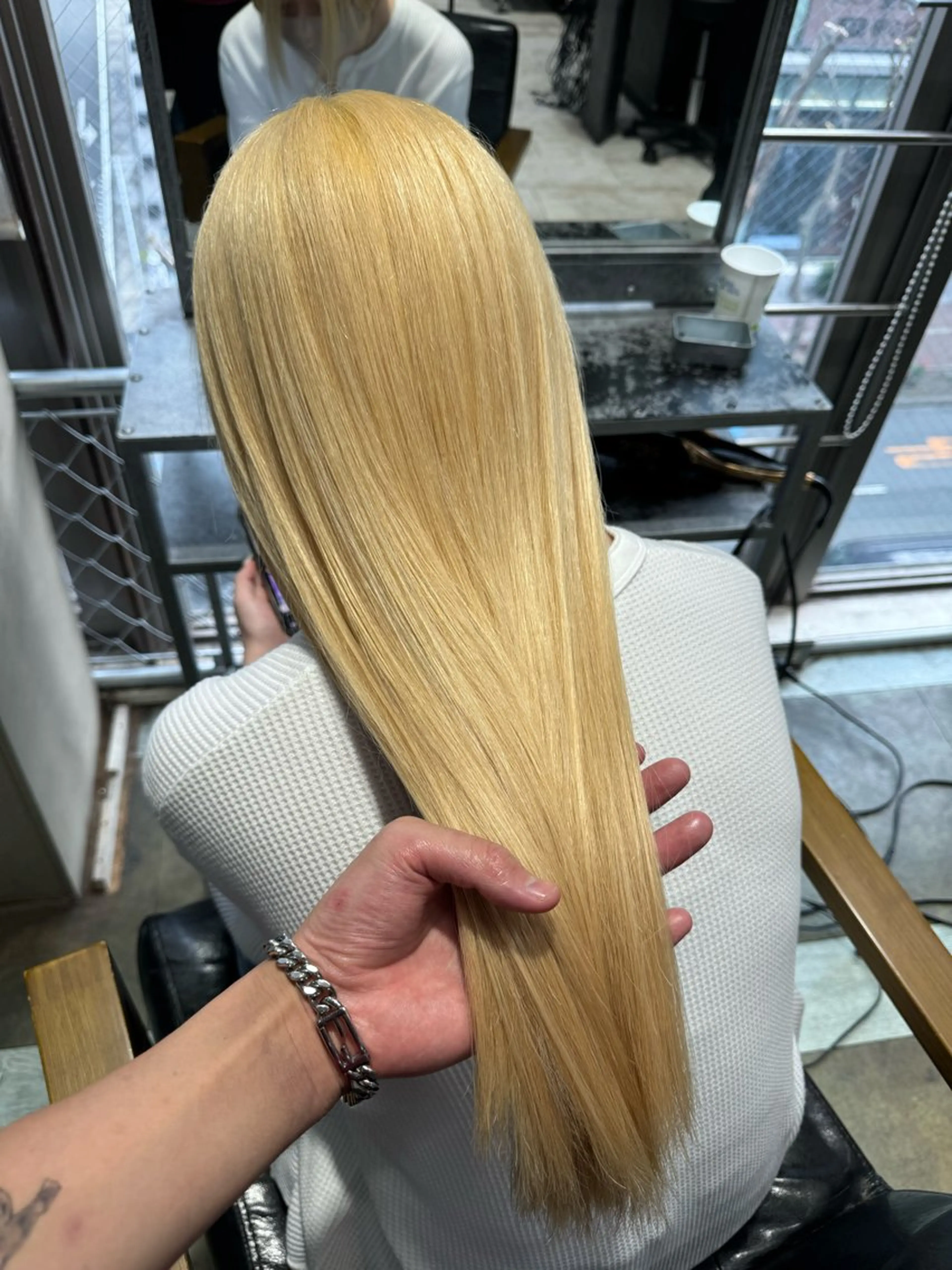 セミロング カラー dao/ミルクティー /ブラウン/ブロンドのヘアスタイル