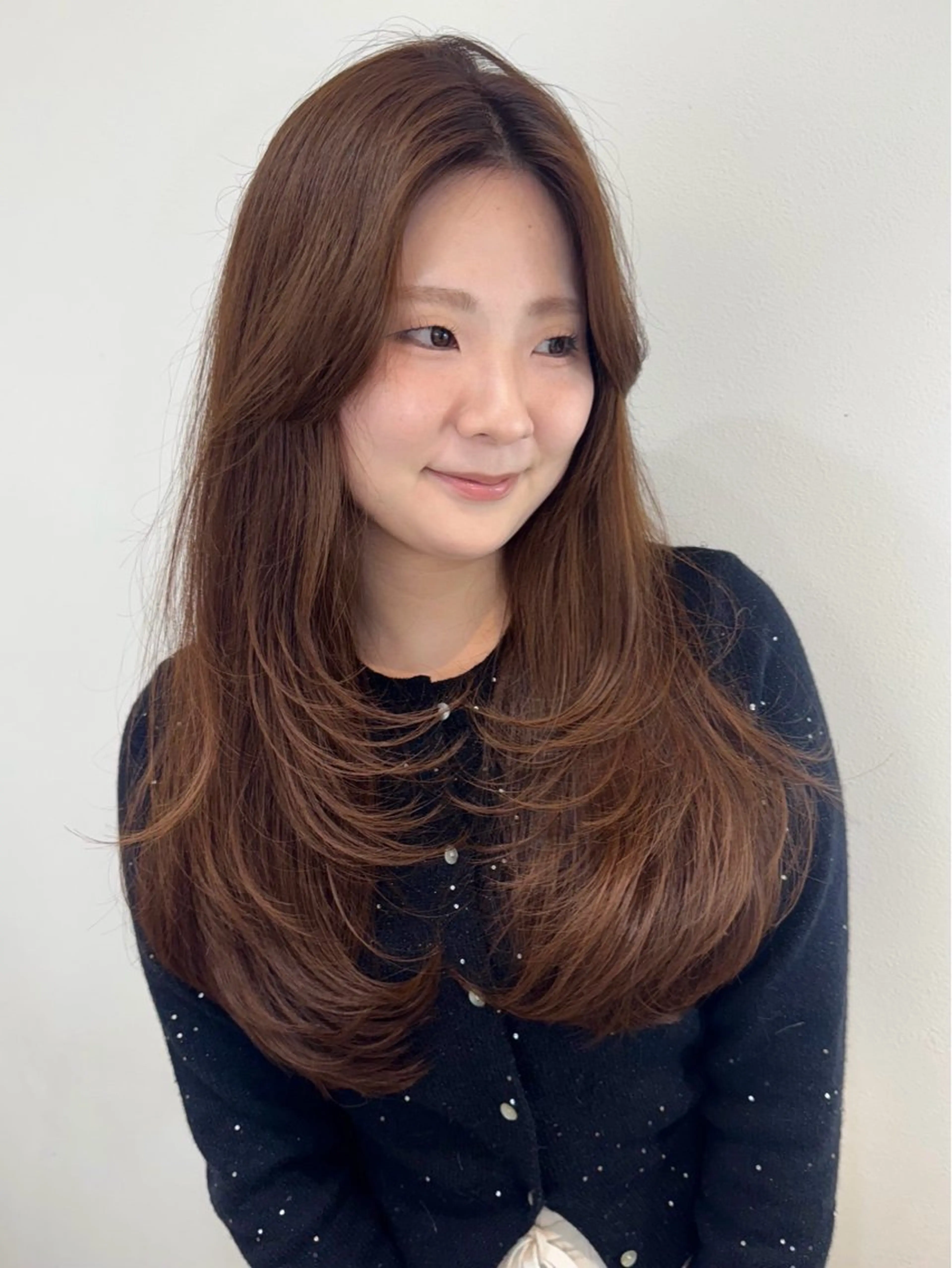 セミロング カラー カット ヘアカラー トリートメント 似合わせhair /モガミユナ🎀のヘアスタイル