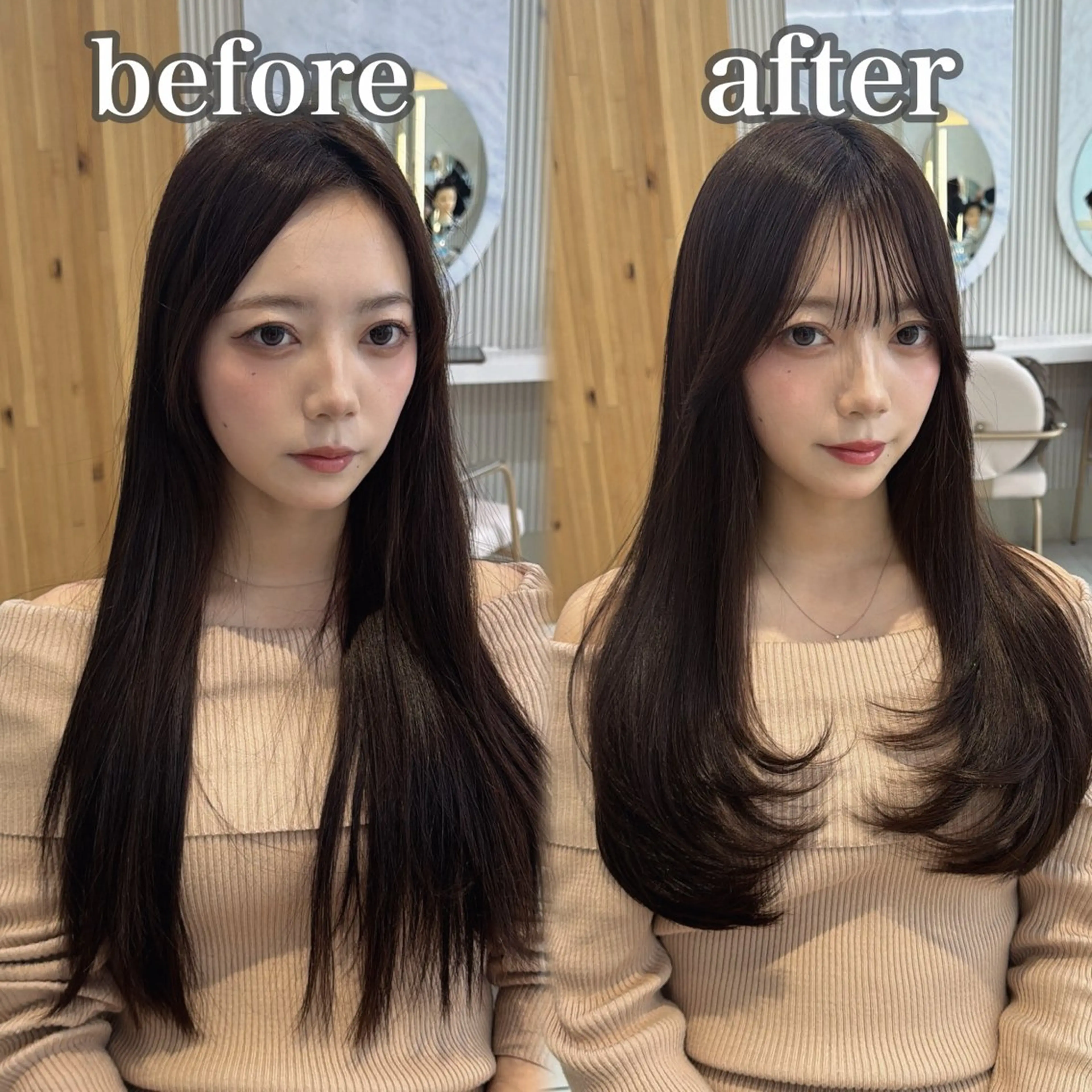 ロング カット ヘアカラー トリートメント 顔周り/艶感カラー /レイヤー/TAKUのヘアスタイル