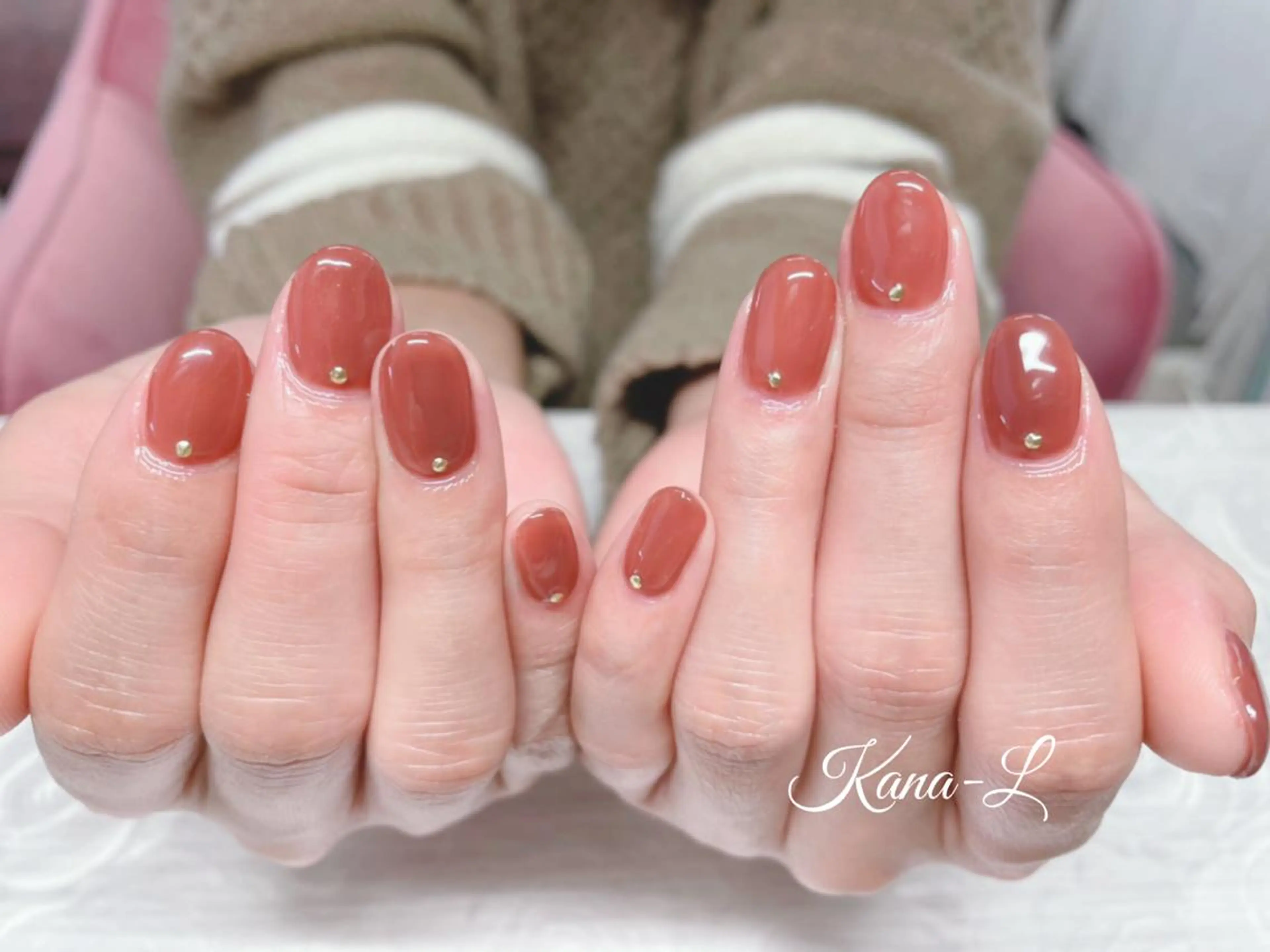 カラー ネイル ワンカラーネイル 芦辺 香奈のネイルデザイン