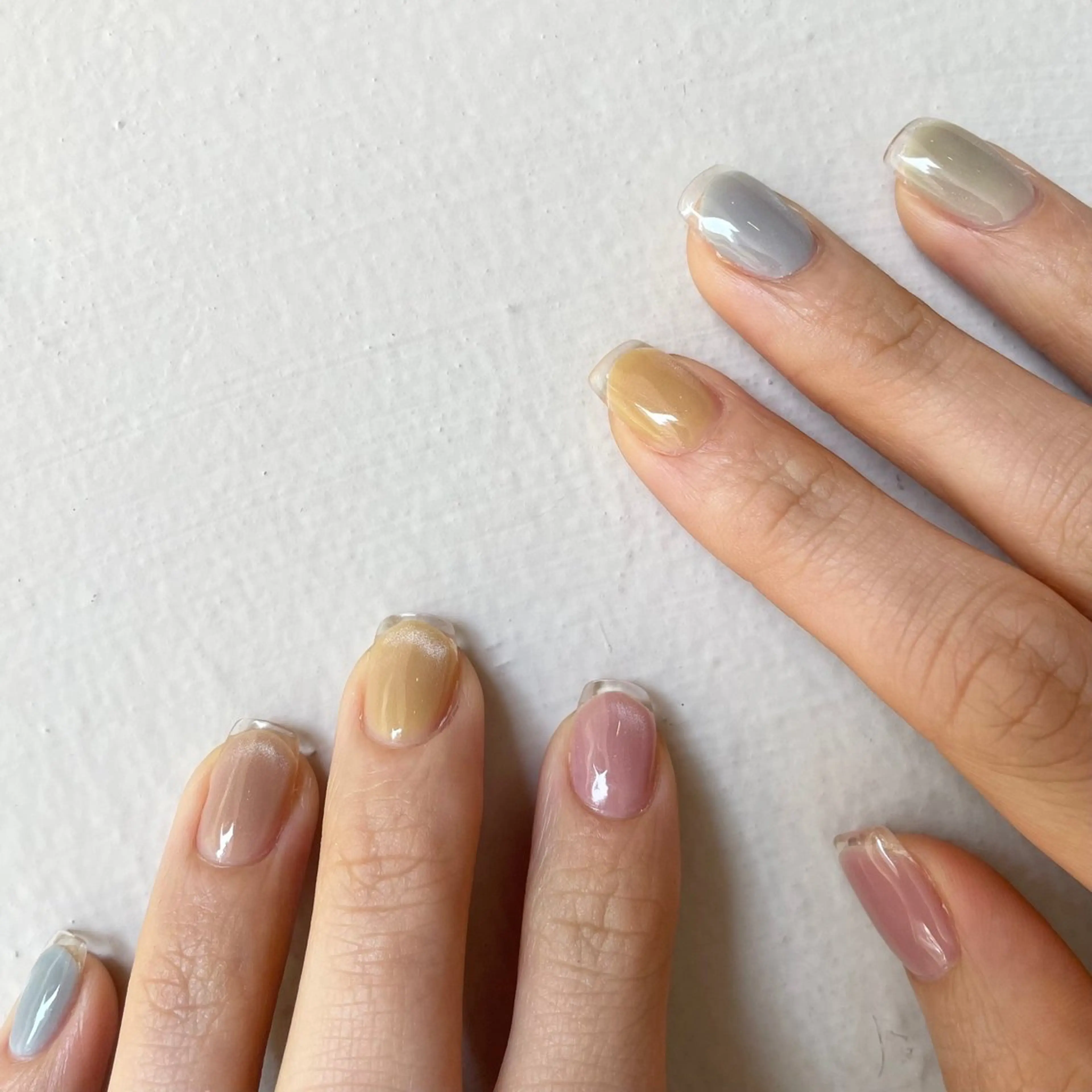 ネイル ハンドネイル 渋谷ニュアンスネイル SYURI🫧のネイルデザイン