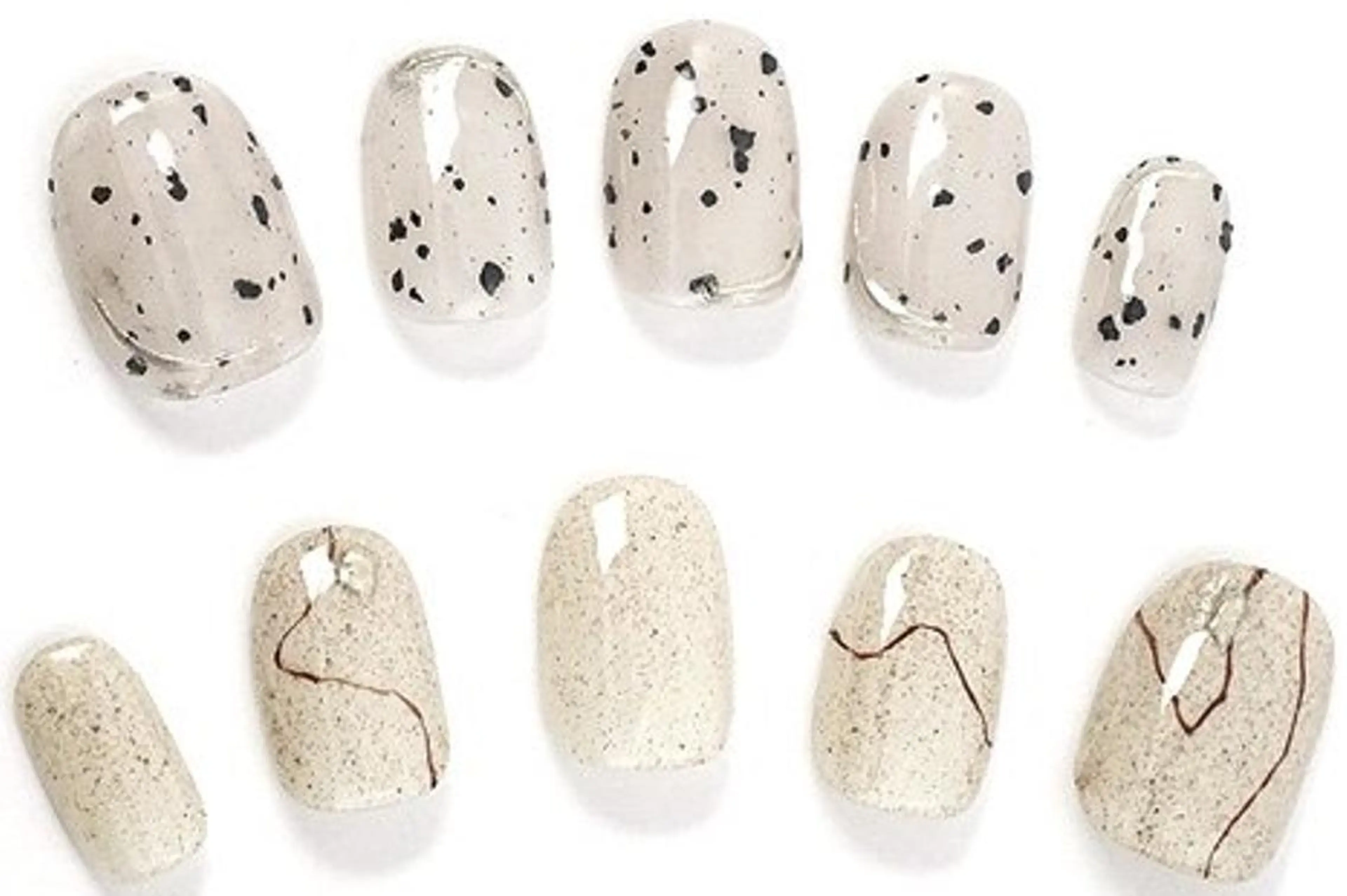 ミディアム ネイル 韓国風ヘア 韓国ネイル ネイリストゆか💅 長さだし、深爪矯正のネイルデザイン