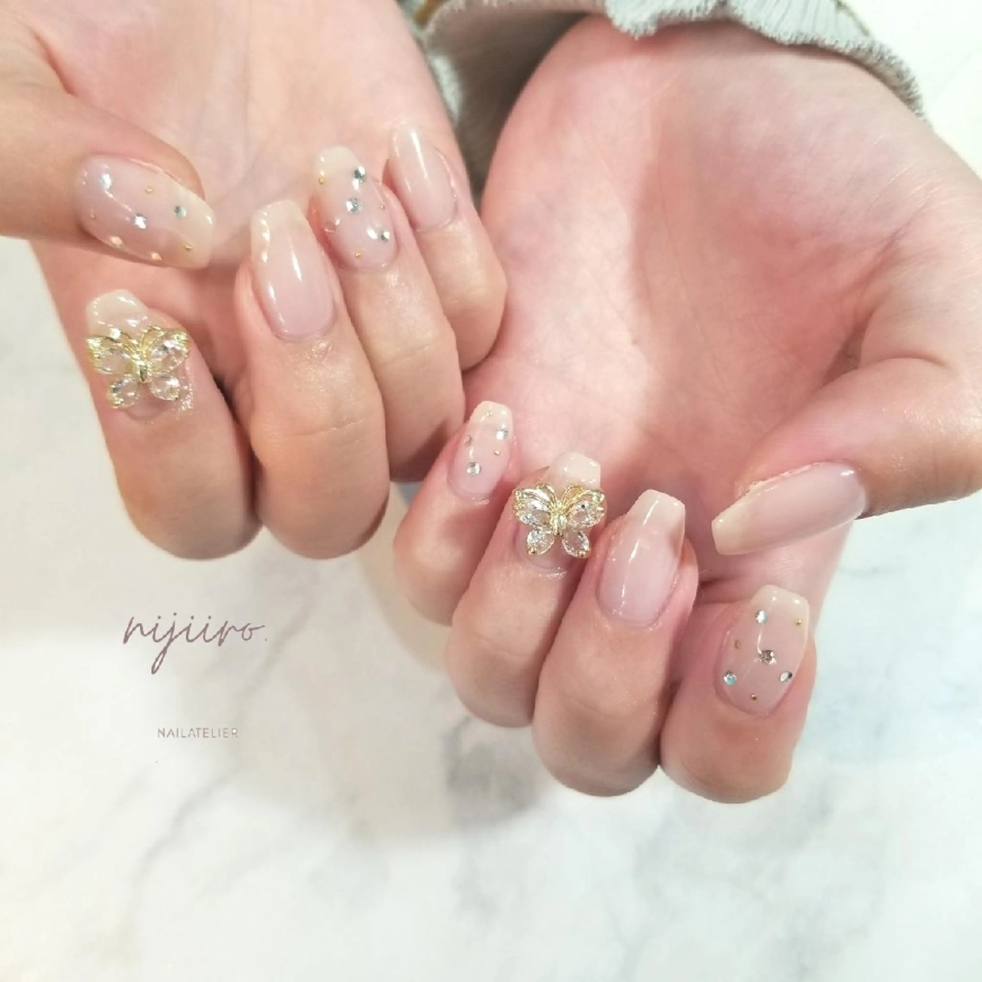 ネイル シンプルネイル ハンドネイル nailatelier nijiiro.所属・nijiiro🌈 サトウのネイルデザイン