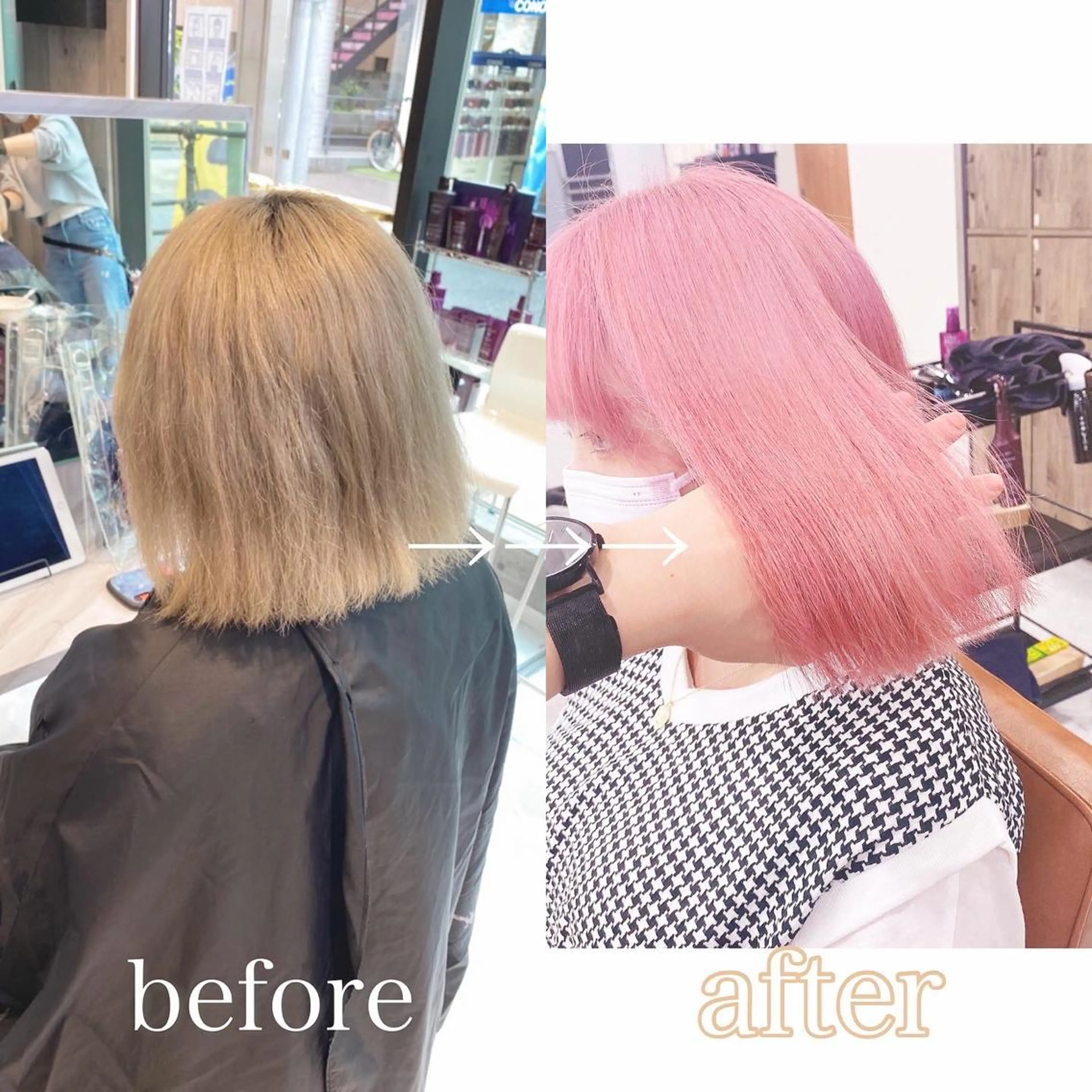 ミディアム カラー ヘアカラー トリートメント 韓国ヘア特化💍 tiam💍ブリーチのヘアスタイル