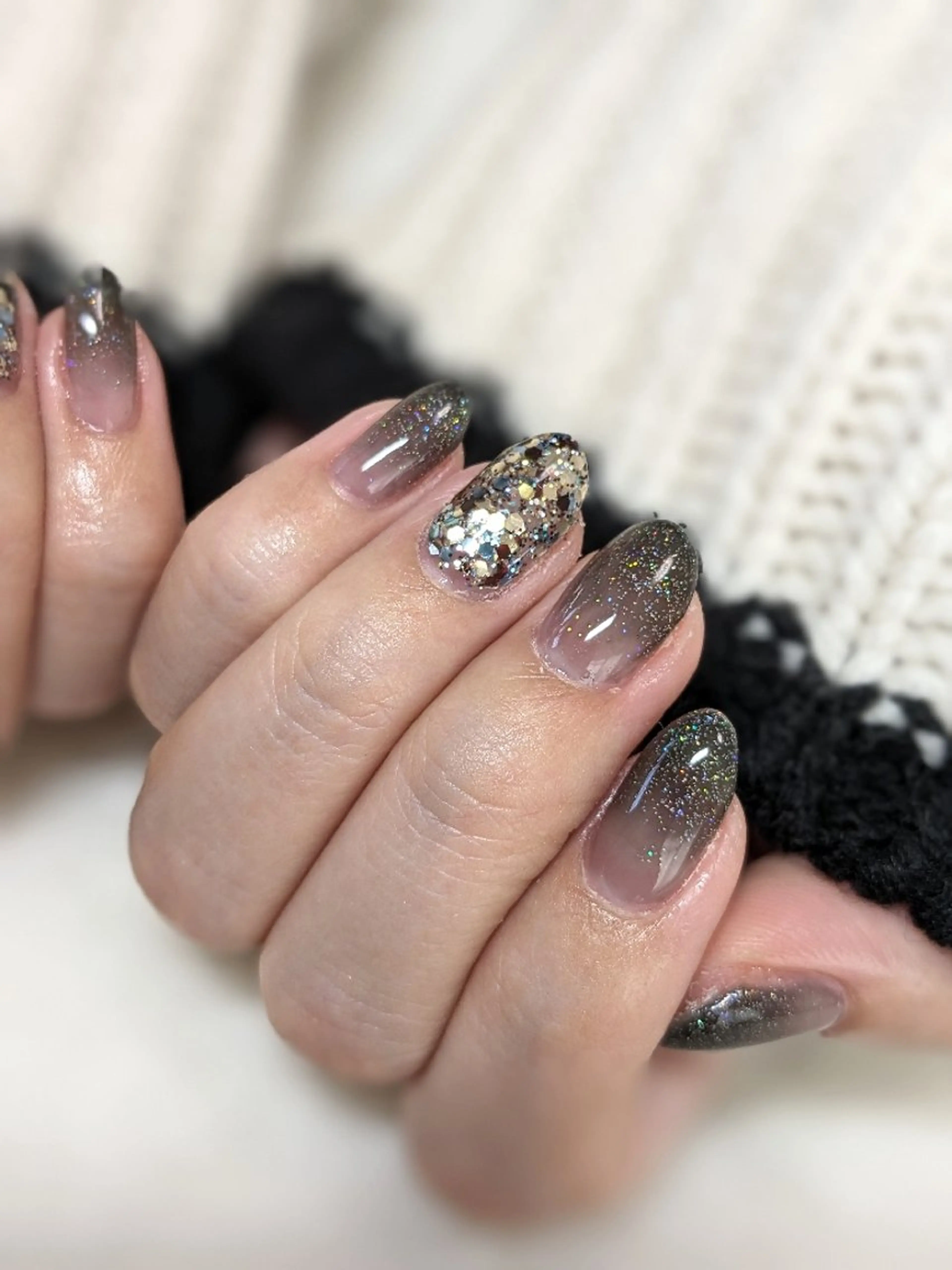 期間限定キラキラな✨ラメグラデーション🩷オフ有りの写真