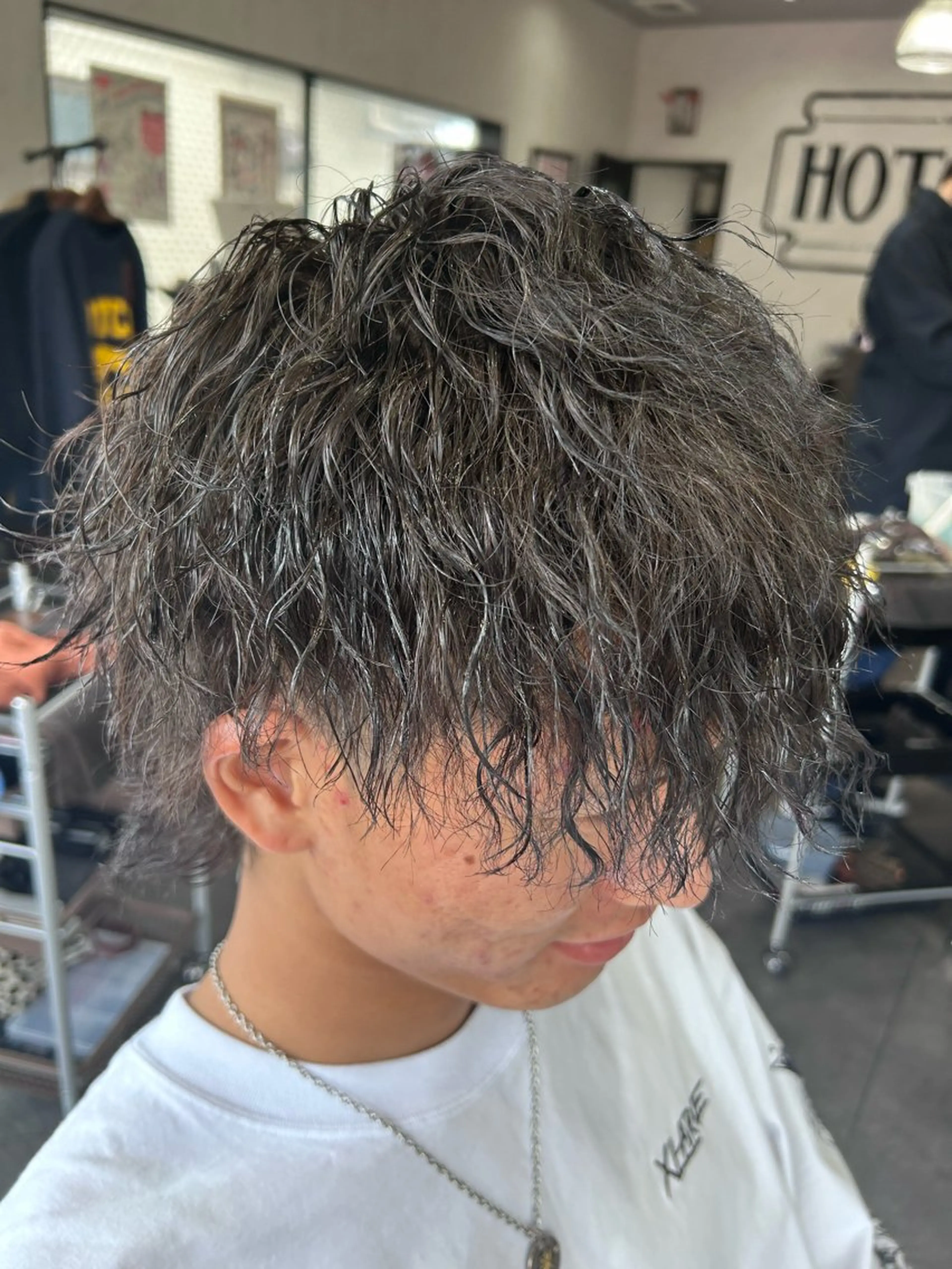 ショート パーマ メンズ 清水 江里香のヘアスタイル