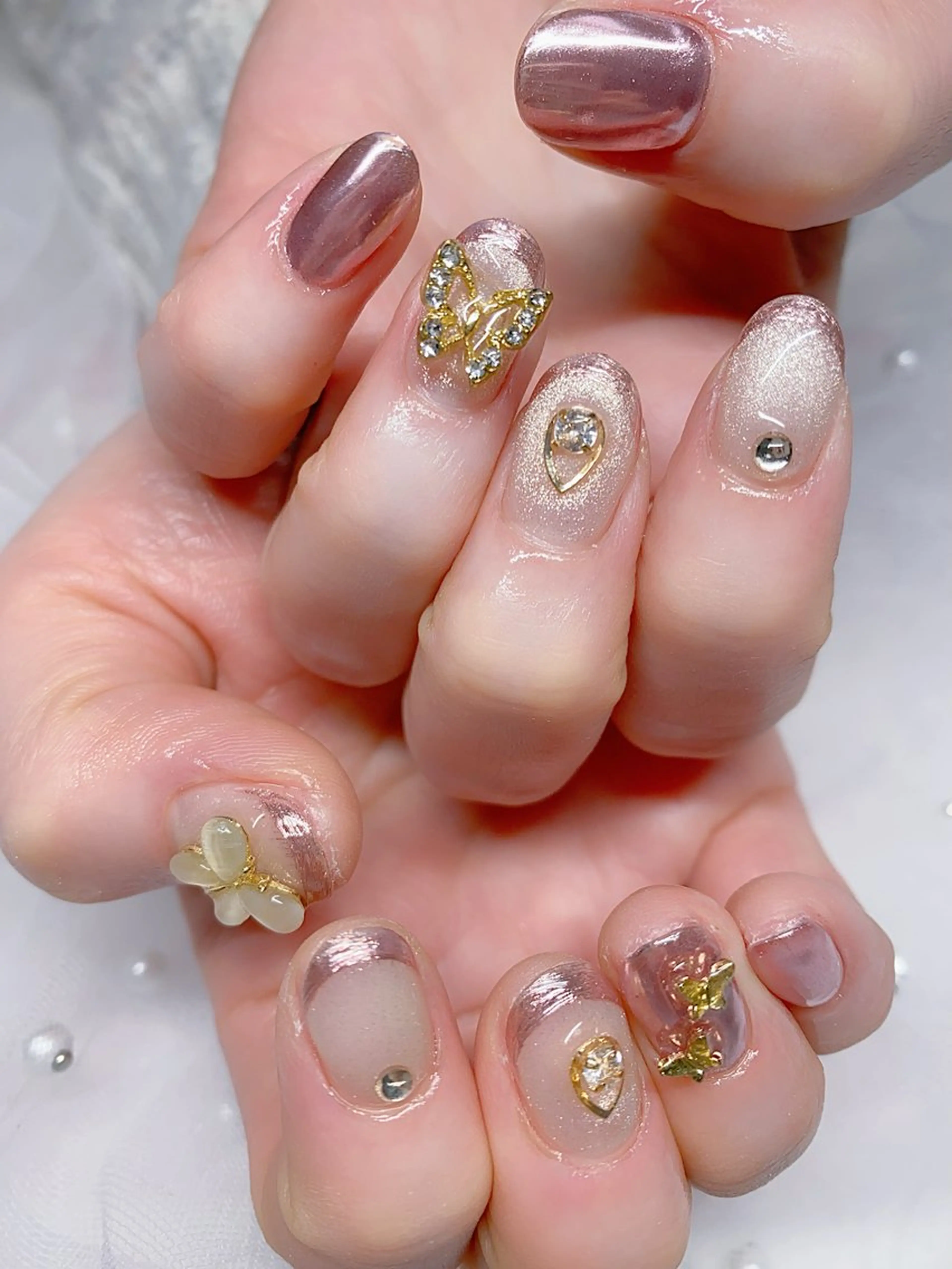 ネイル アートネイル ミラーネイル ハンドネイル Jasmine nailsalon所属・ジャスミン ネイルサロンのネイルデザイン
