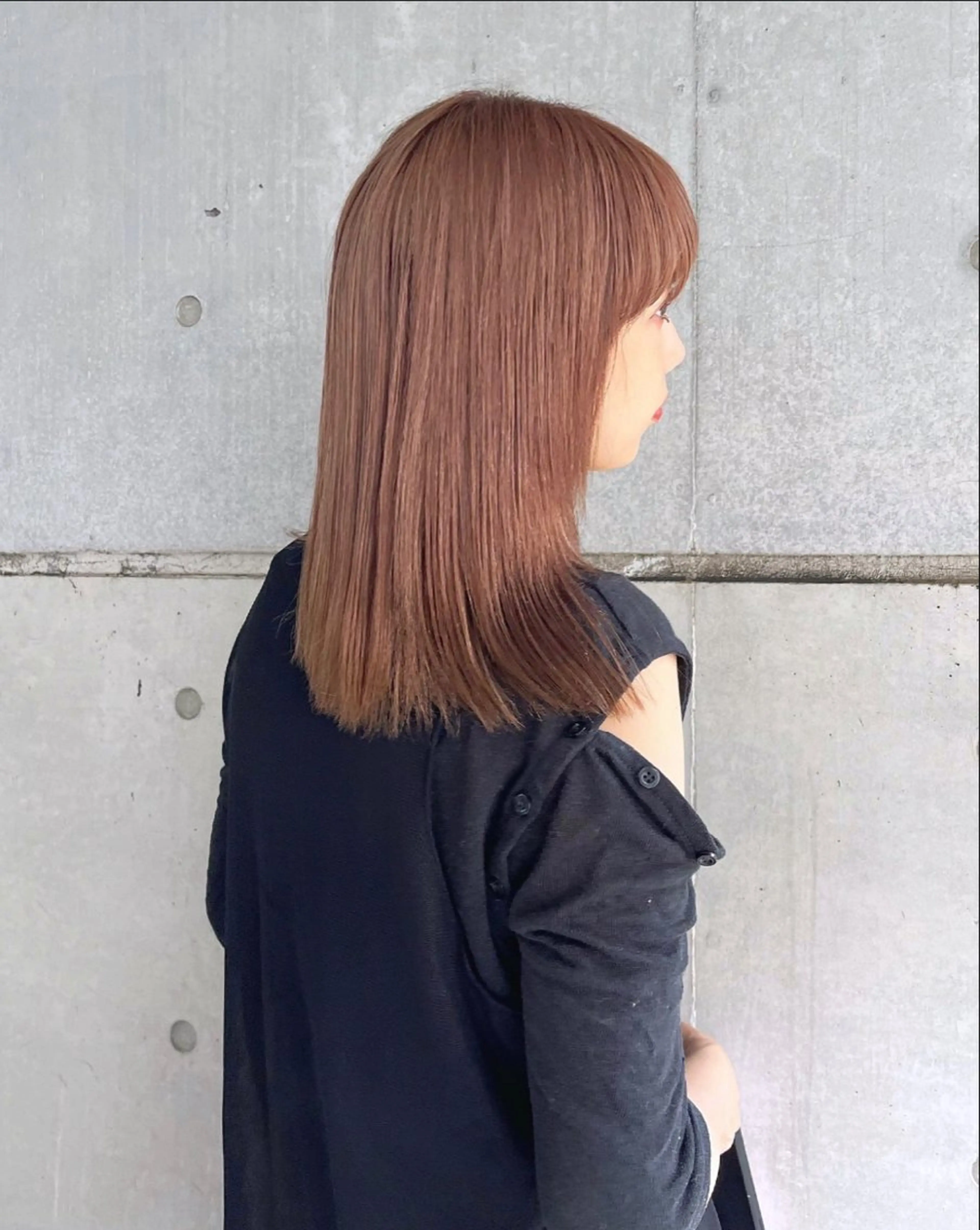 ミディアム カット ヘアカラー GO TODAY SHAiRE SALON表参道Polaris店所属・暖色カラー/ピンク カラー/HARUKAのヘアスタイル