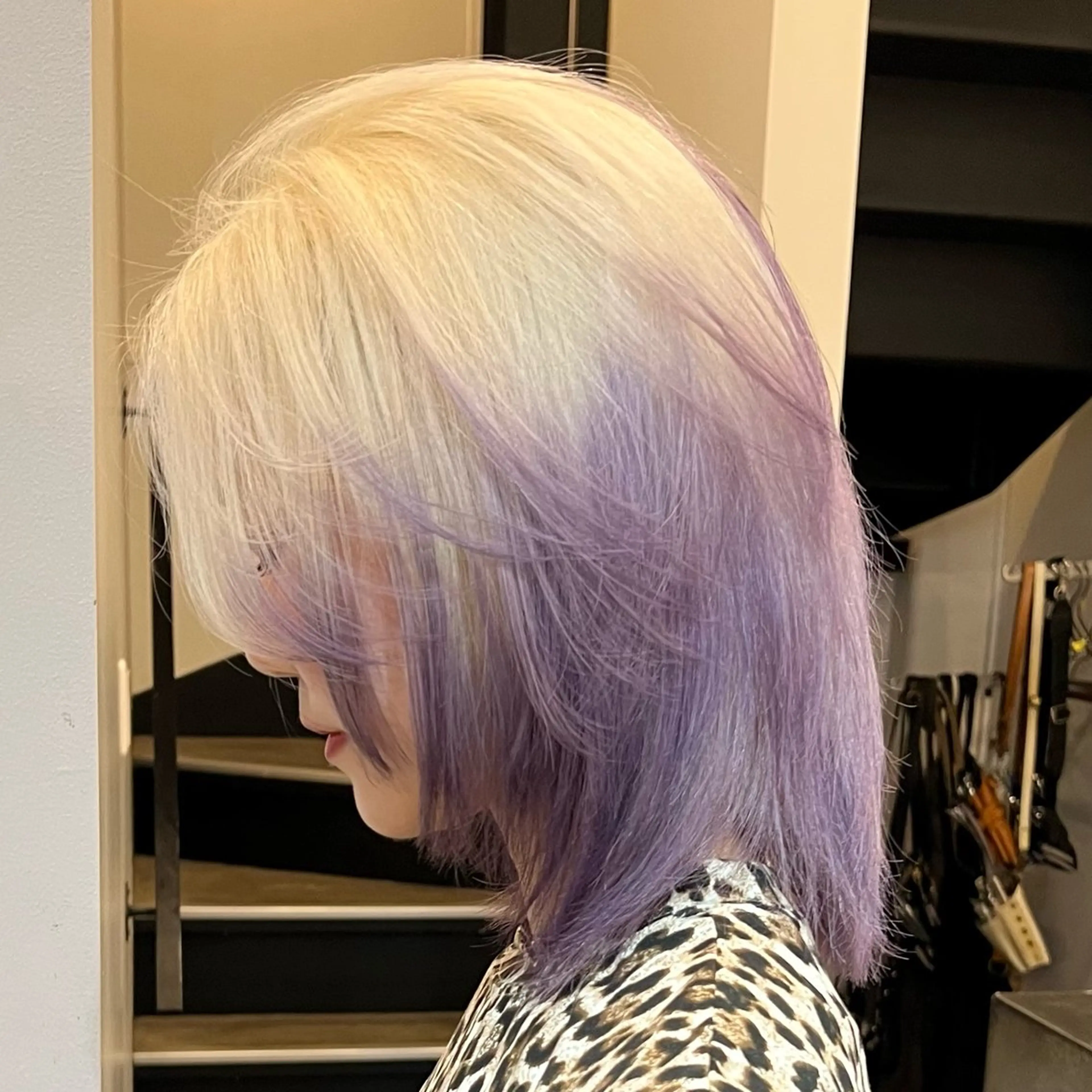 ミディアム ヘアカラー ハイトーン指名No. 1/レイヤー/みさきのヘアスタイル