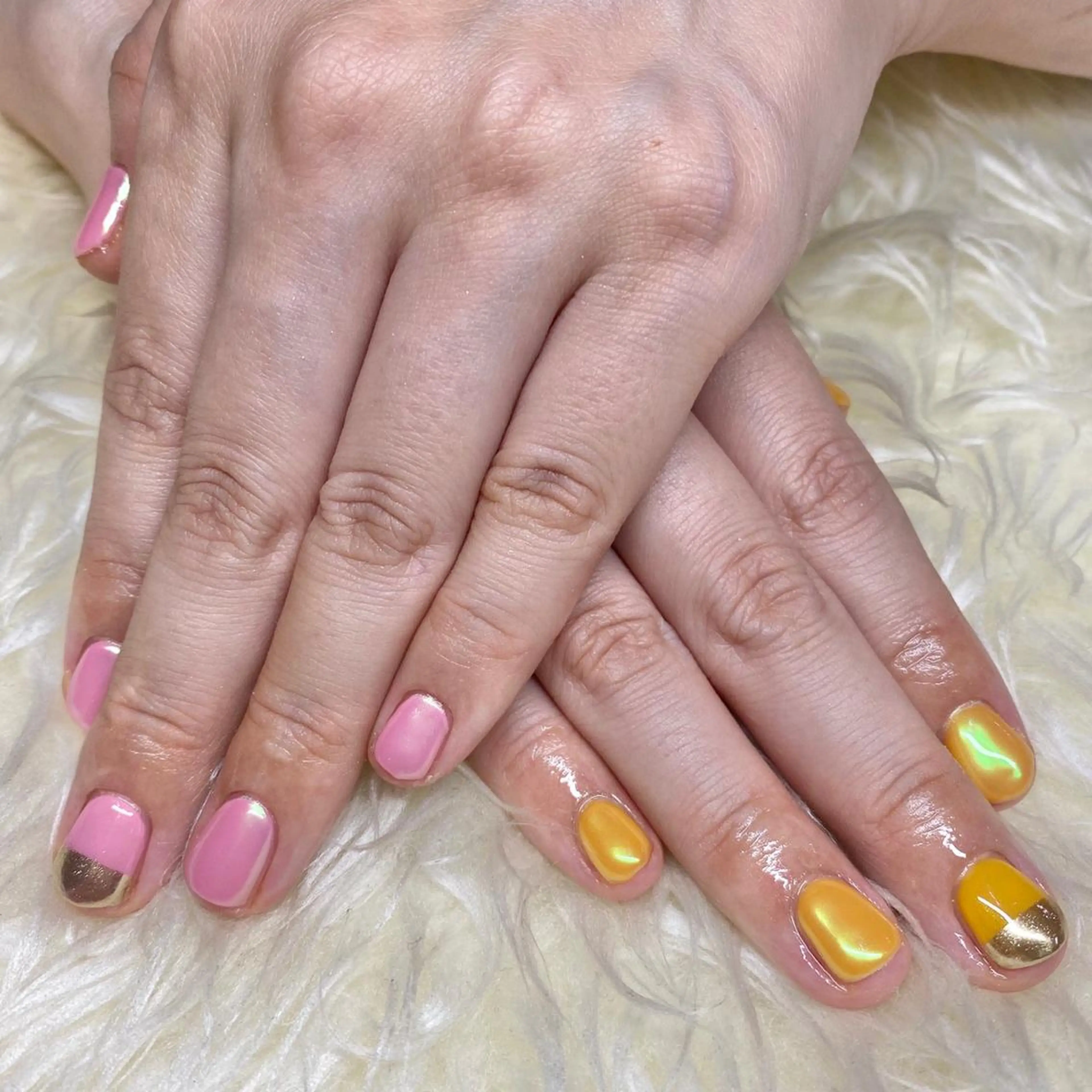 ネイル ミラーネイル ハンドネイル Nail&eye Belire 新宿のネイルデザイン