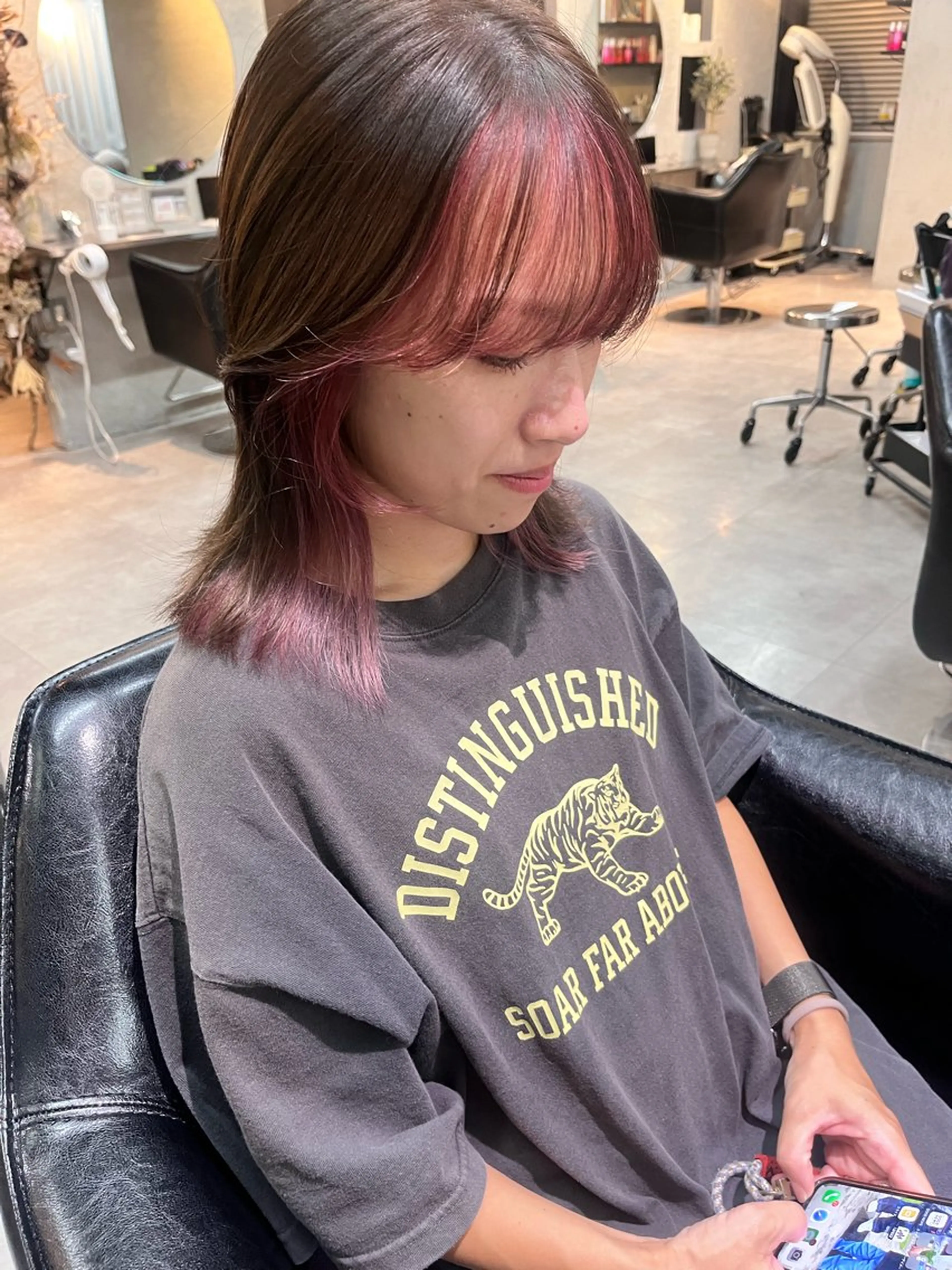 ミディアム カラー 韓国系/ダブルカラー /トグチリンカのヘアスタイル