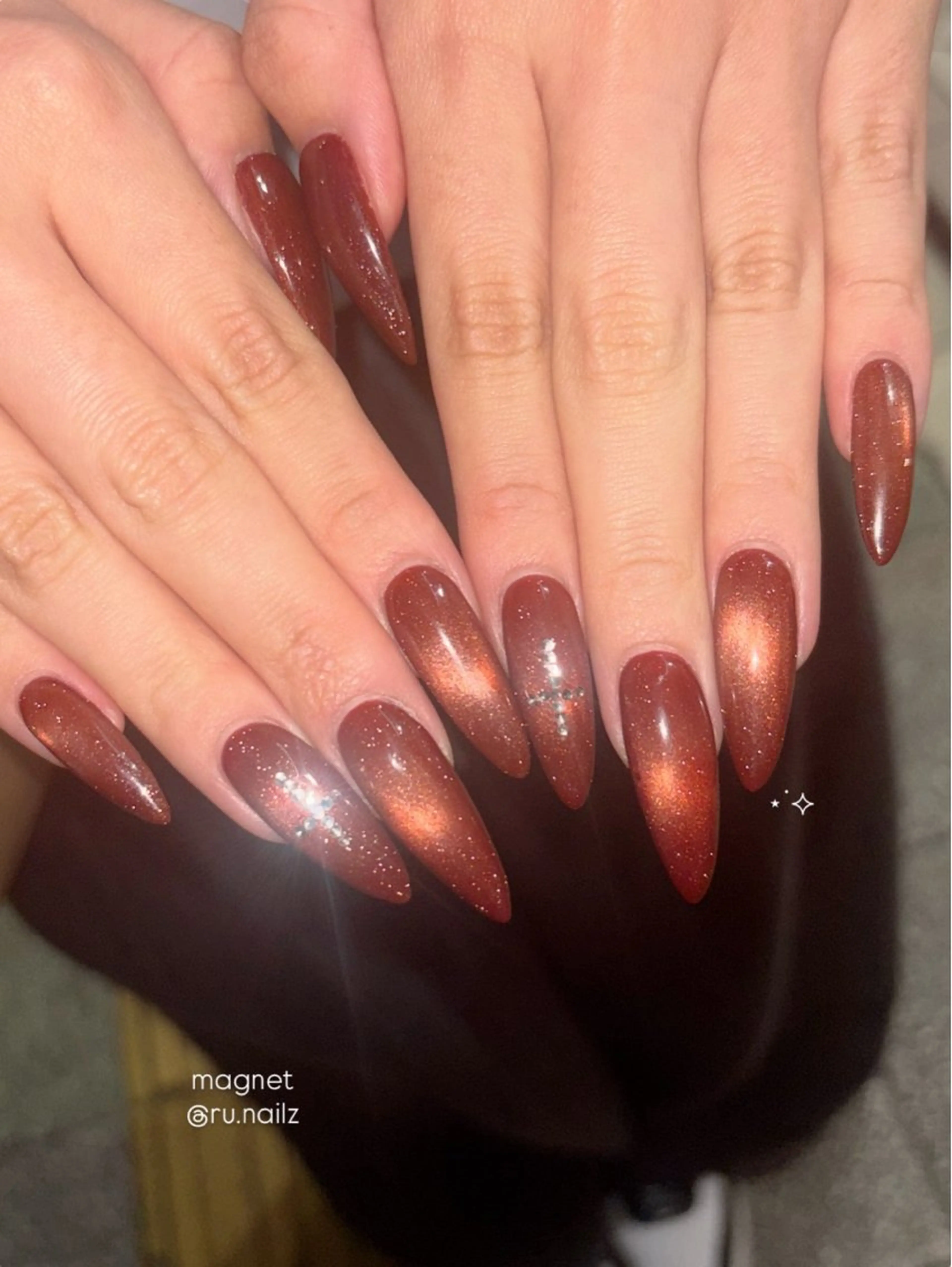 オシャレ️💙マグネット / ミラー ワンカラー️💙無料オフ有り(丁寧ケア込み)の写真