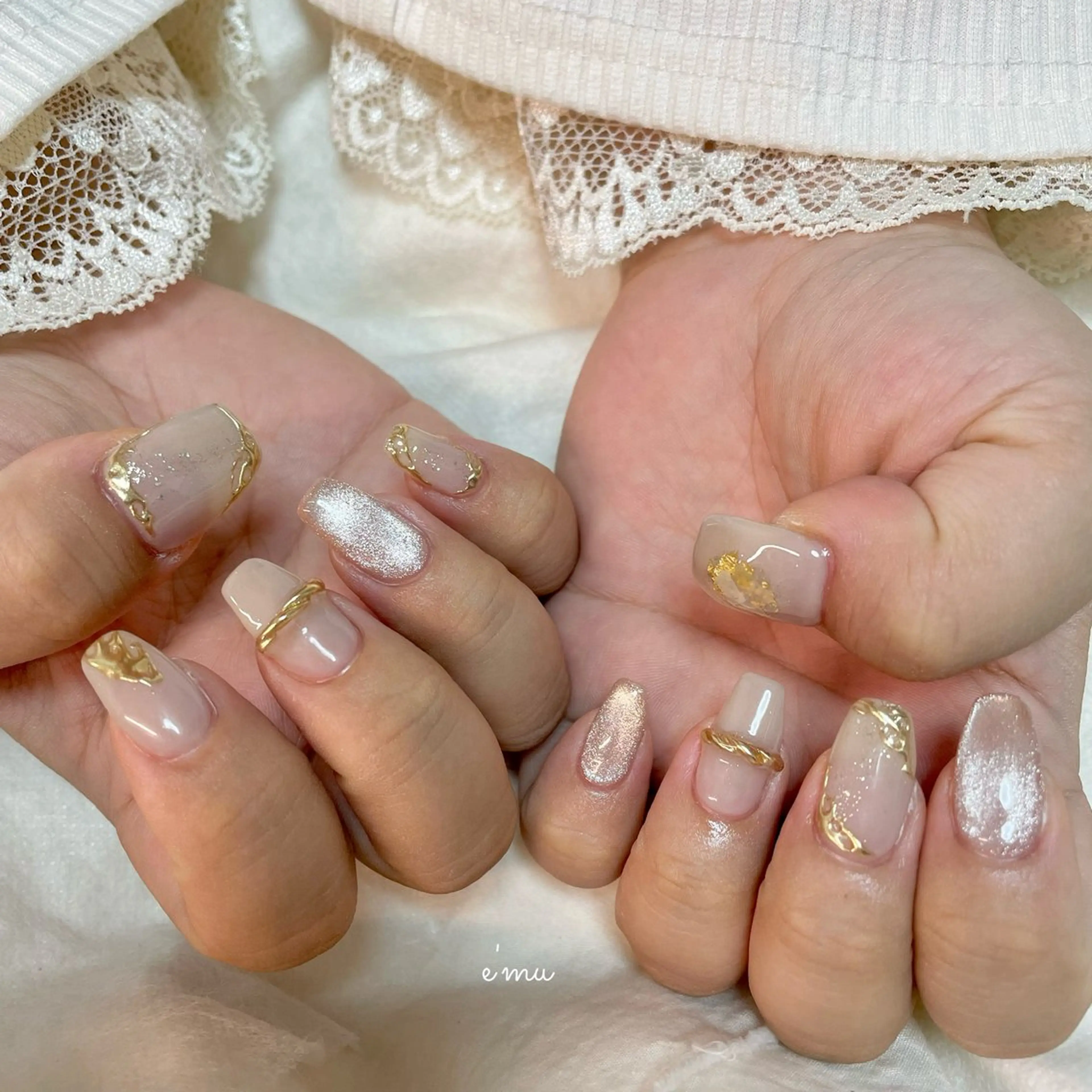 ネイル ニュアンスネイル ハンドネイル nail salon e'mu💐のネイルデザイン