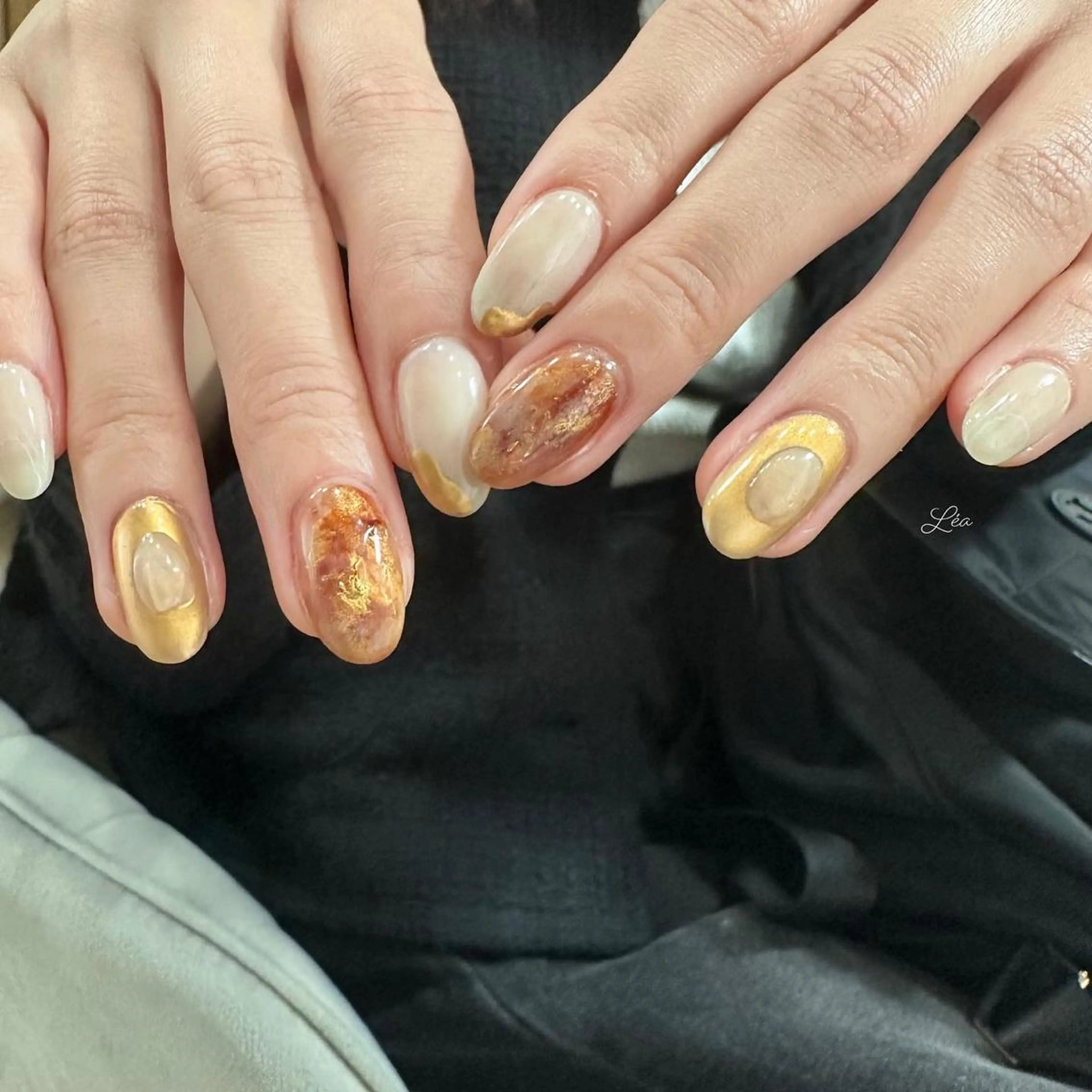 ネイル ジェルネイル パラジェル Léa nailのネイルデザイン