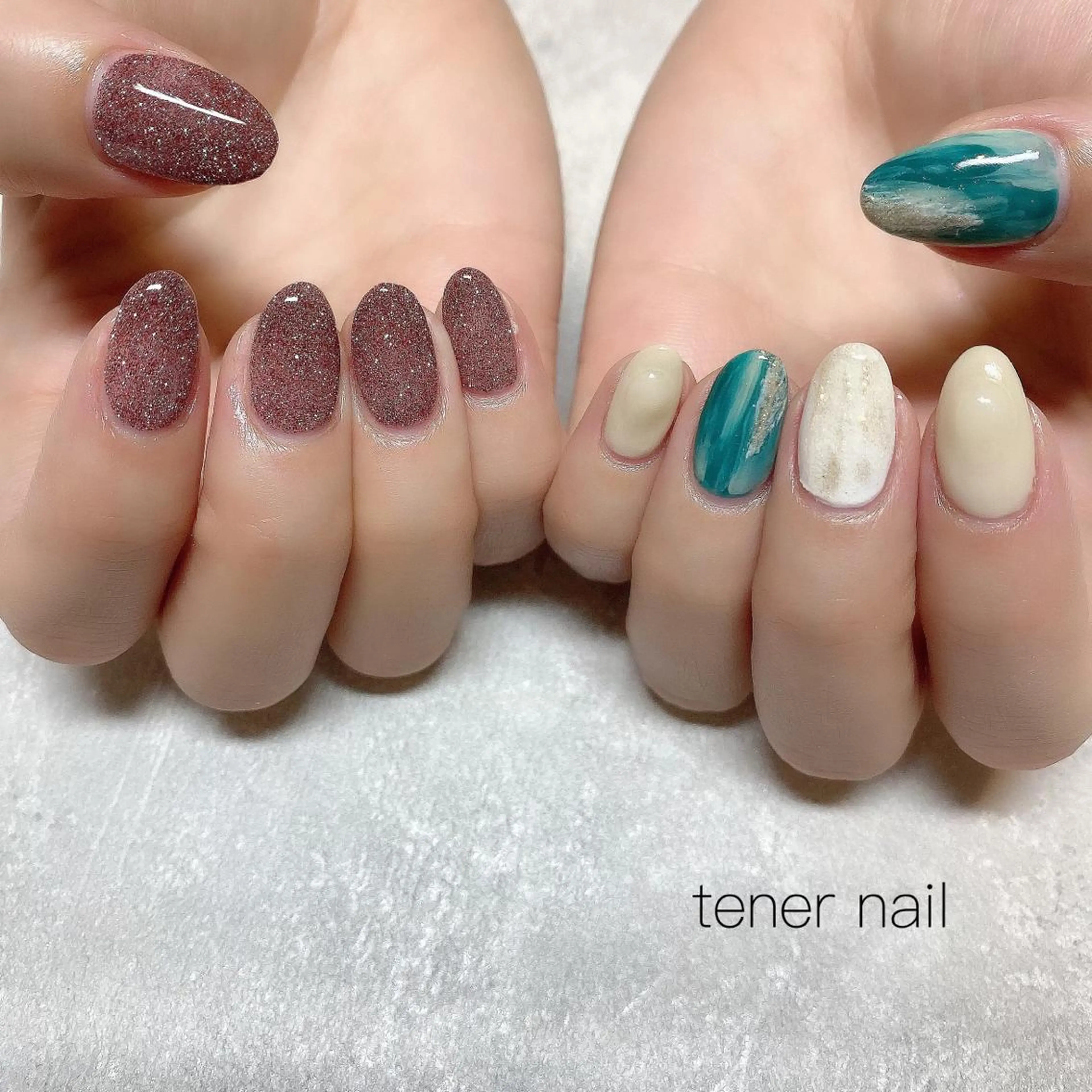 ネイル フラッシュネイル ラメ(グリッター) ニュアンスネイル tener  nail  テネルネイル所属・テネルネイル tener nailのネイルデザイン