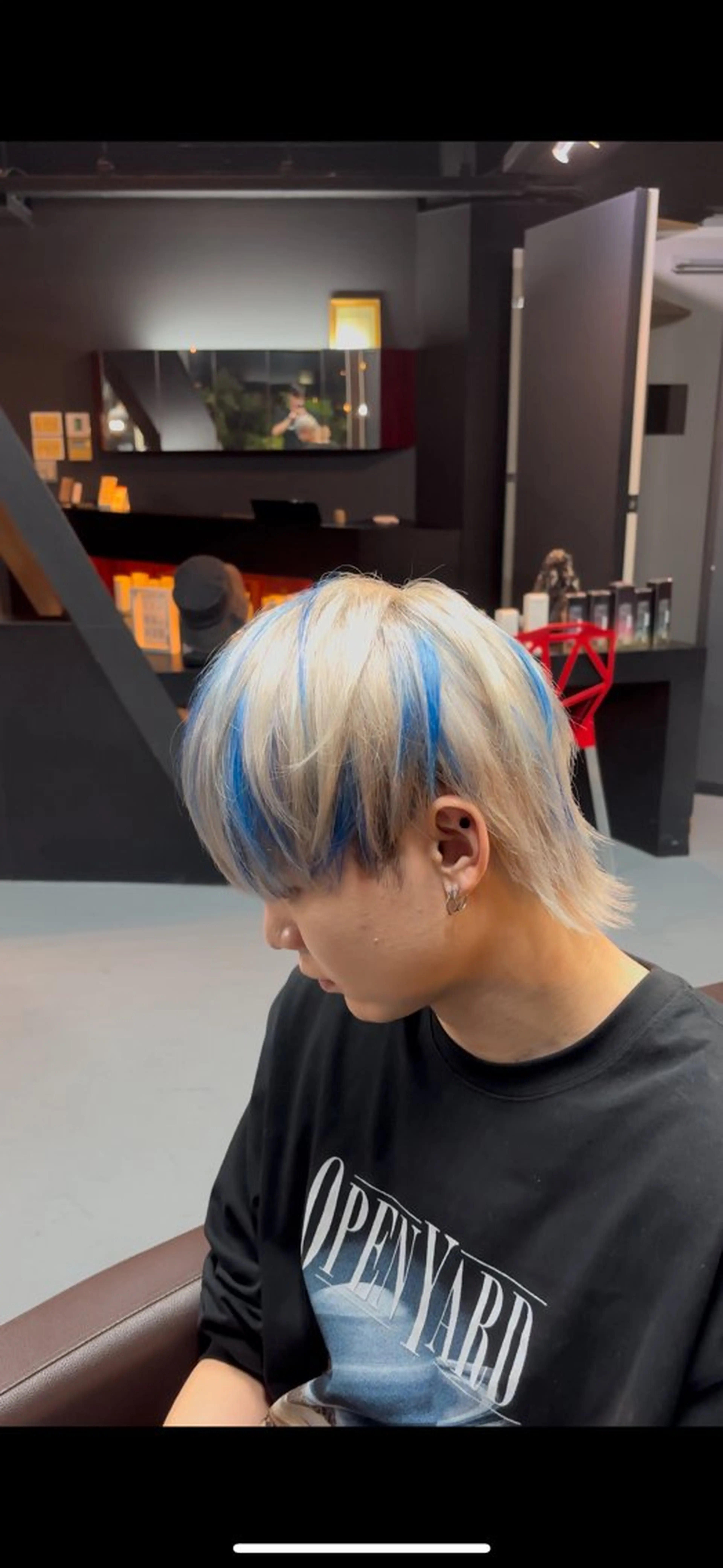 カラー メンズ メンズブリーチ メンズハイトーン メンズ韓国風 学生（メンズ向け） ブリーチ カット ヘアカラー いなおか かなとのヘアスタイル