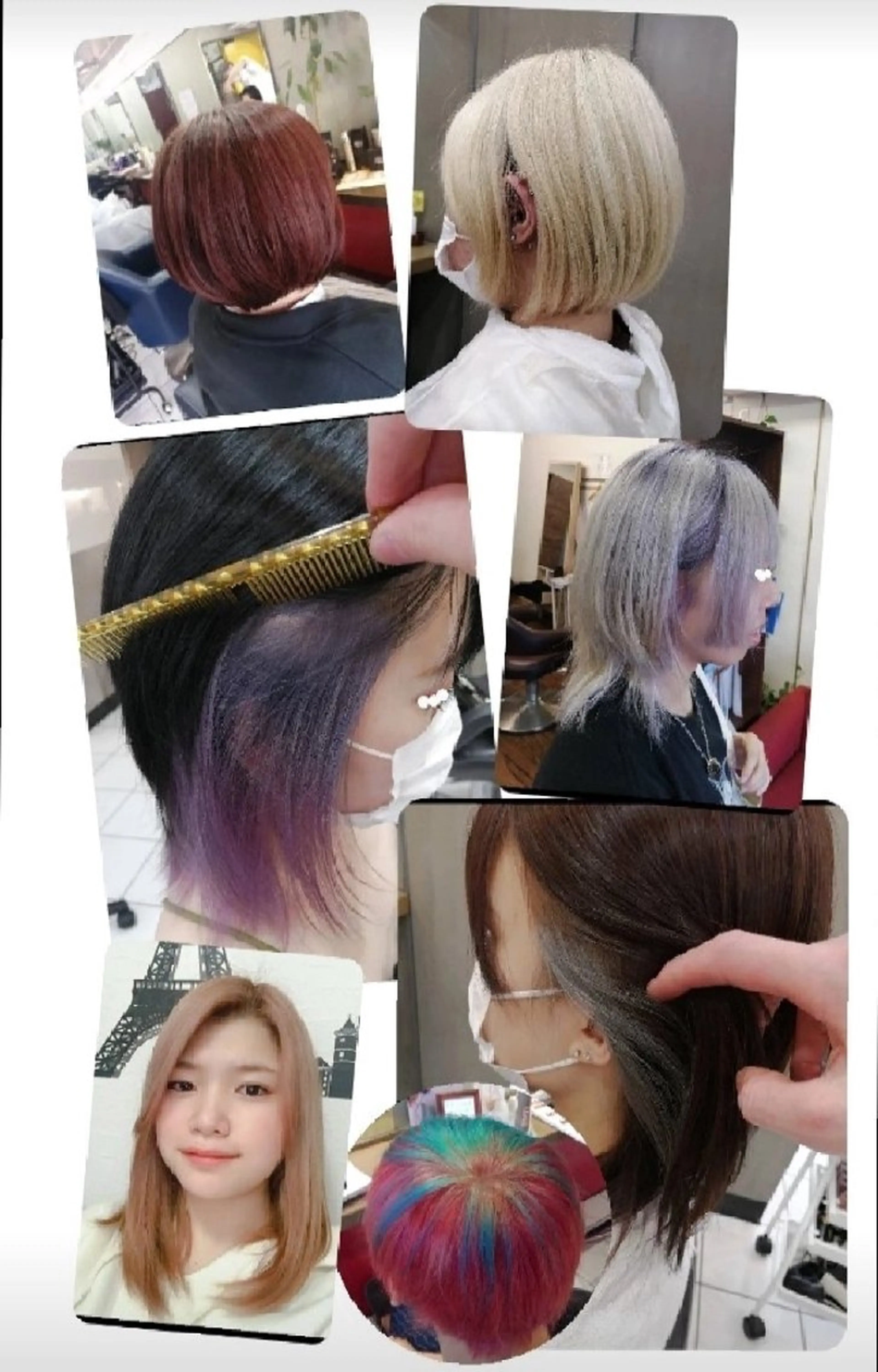 カラー D/i所属・4店舗フリーランスⅠ Y/no〈夜のスパ〉のヘアスタイル