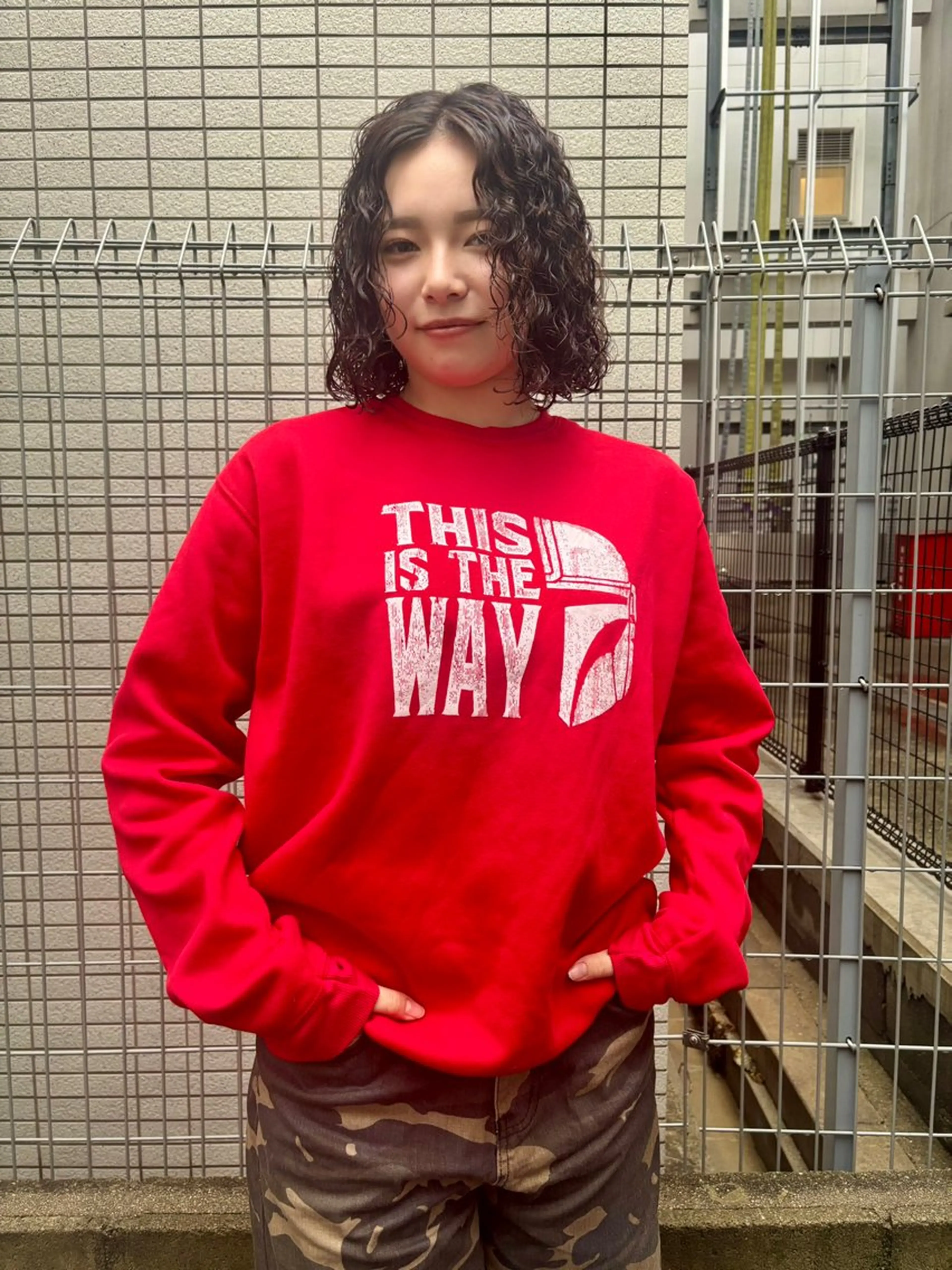 ミディアム カット パーマ saru所属・大西 柚羽のヘアスタイル