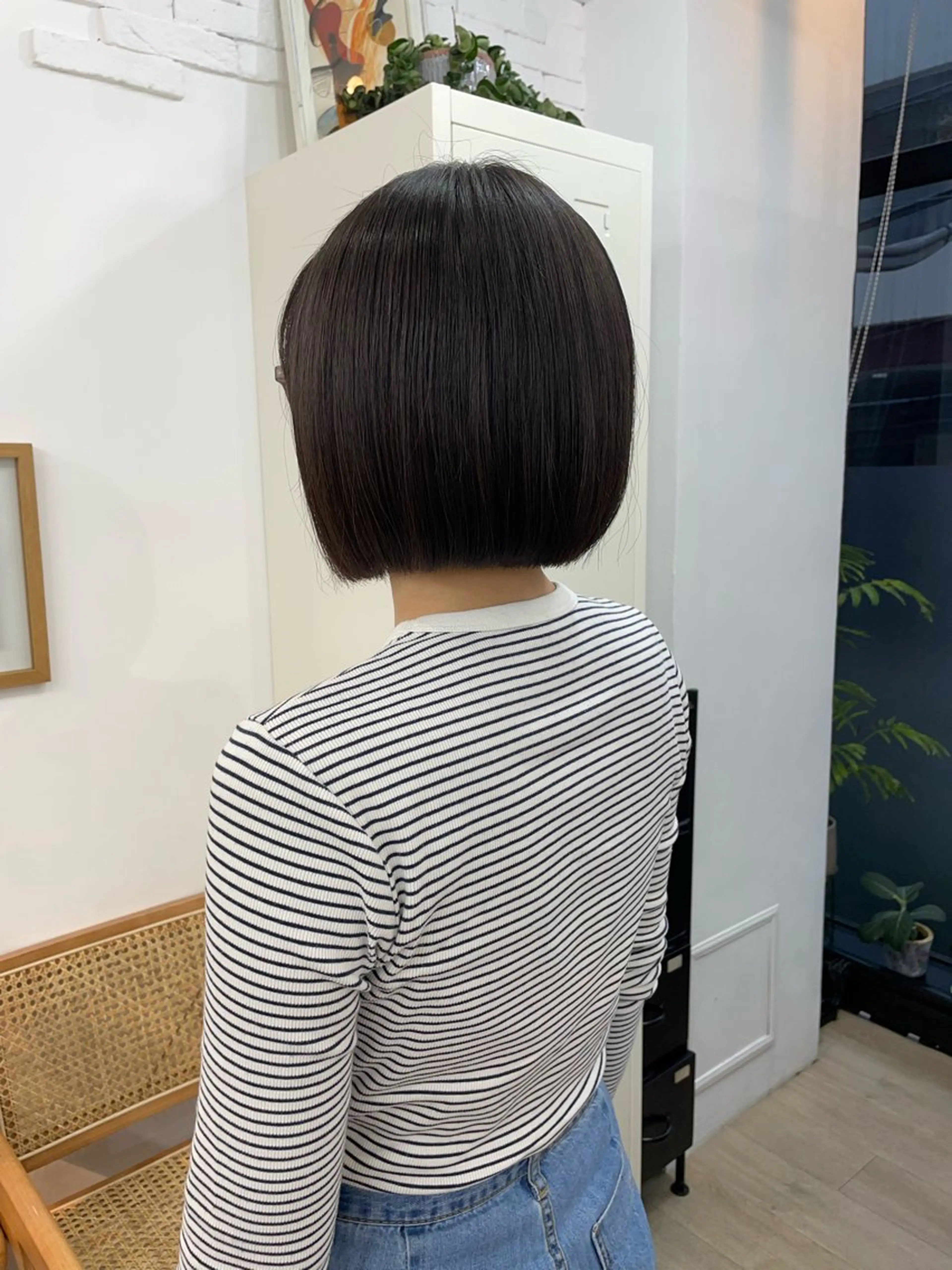 ショート 切りっぱなしボブ ボブ トリートメント カット トリートメント ✨髪質改善✨原宿 えのもと　はなのヘアスタイル