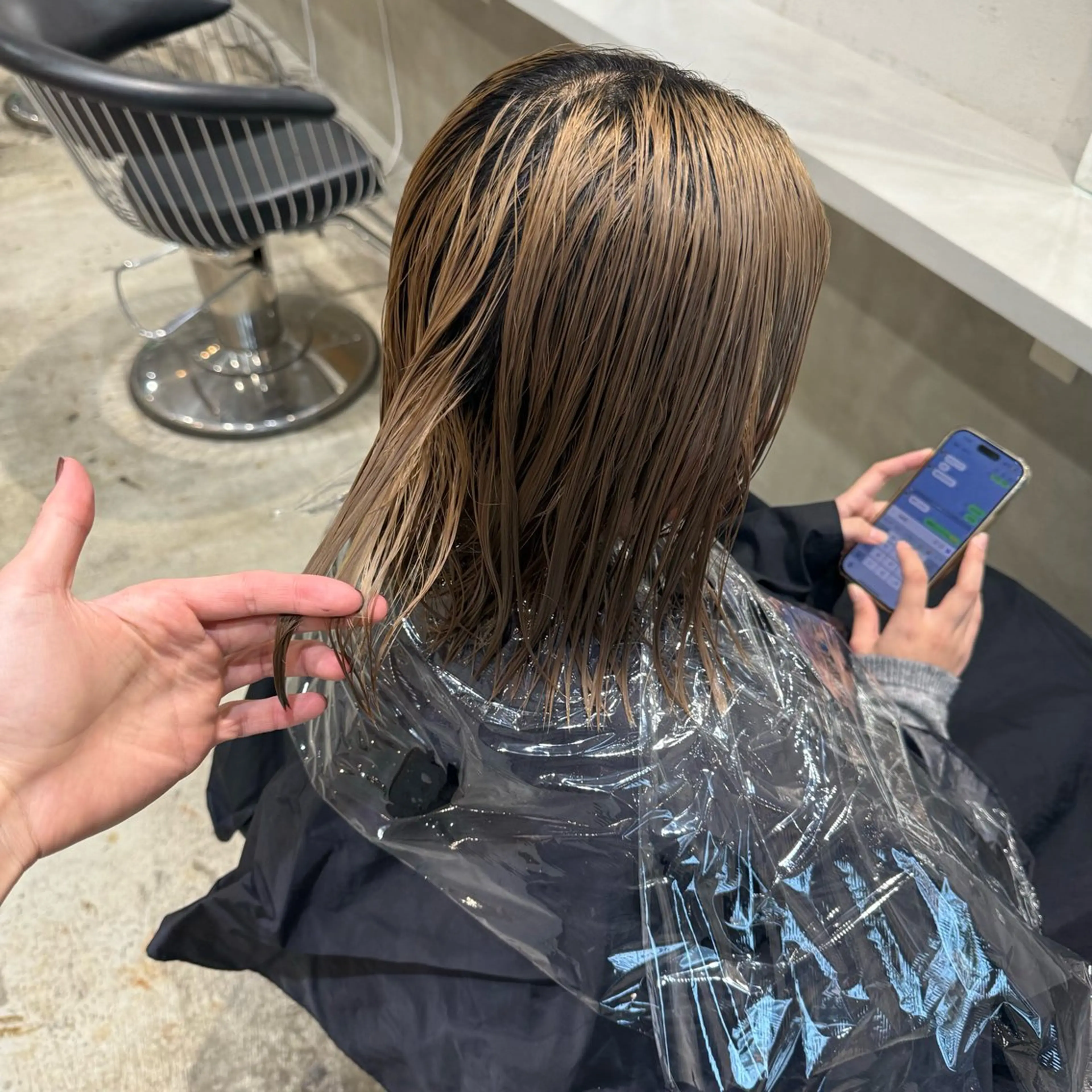 カラー カット ヘアカラー トリートメント 名古屋/落ちる黒 黒染め落としのヘアスタイル