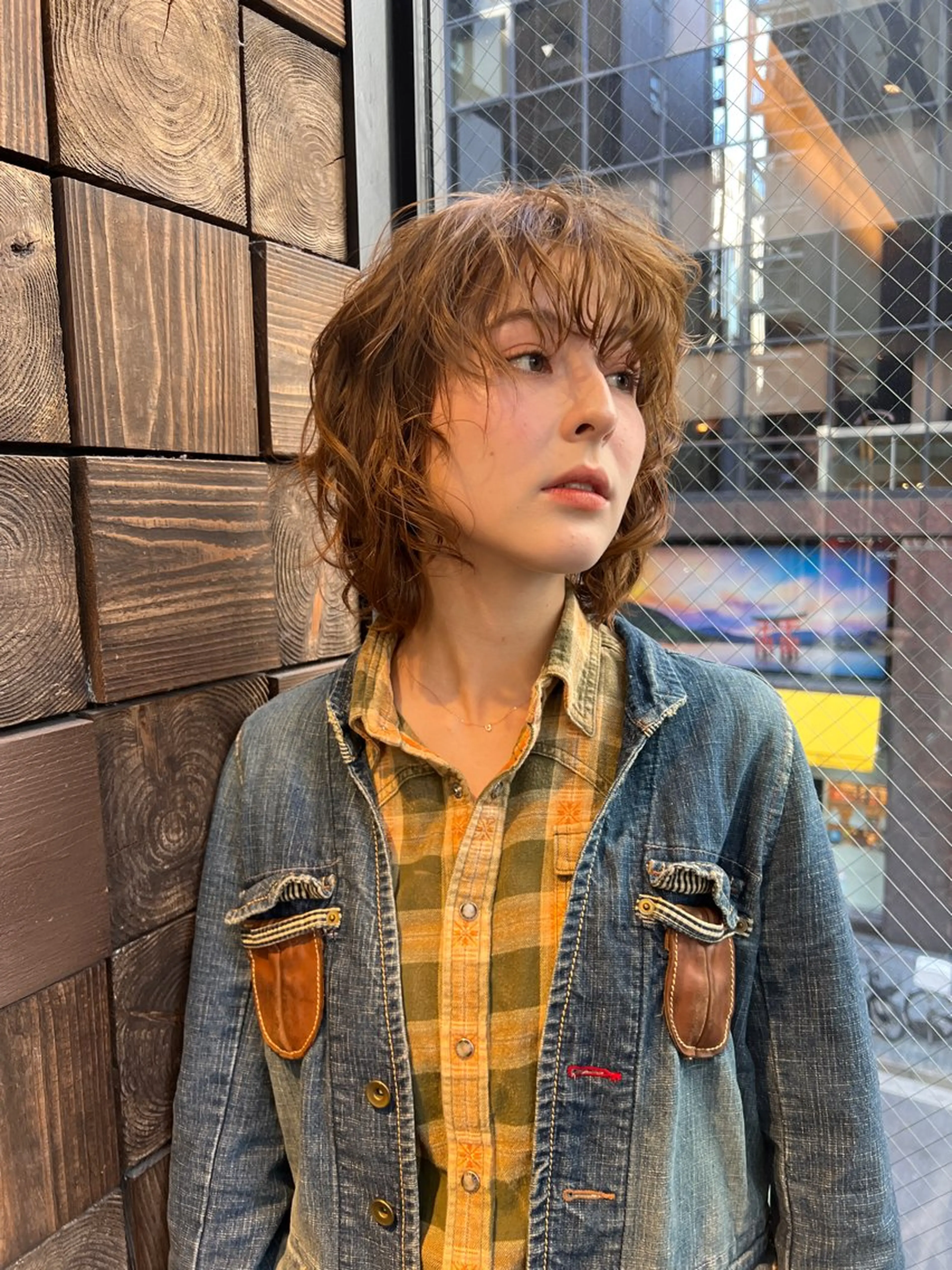 ミディアム パーマ MINX中村 公亮/デザインパーマのヘアスタイル