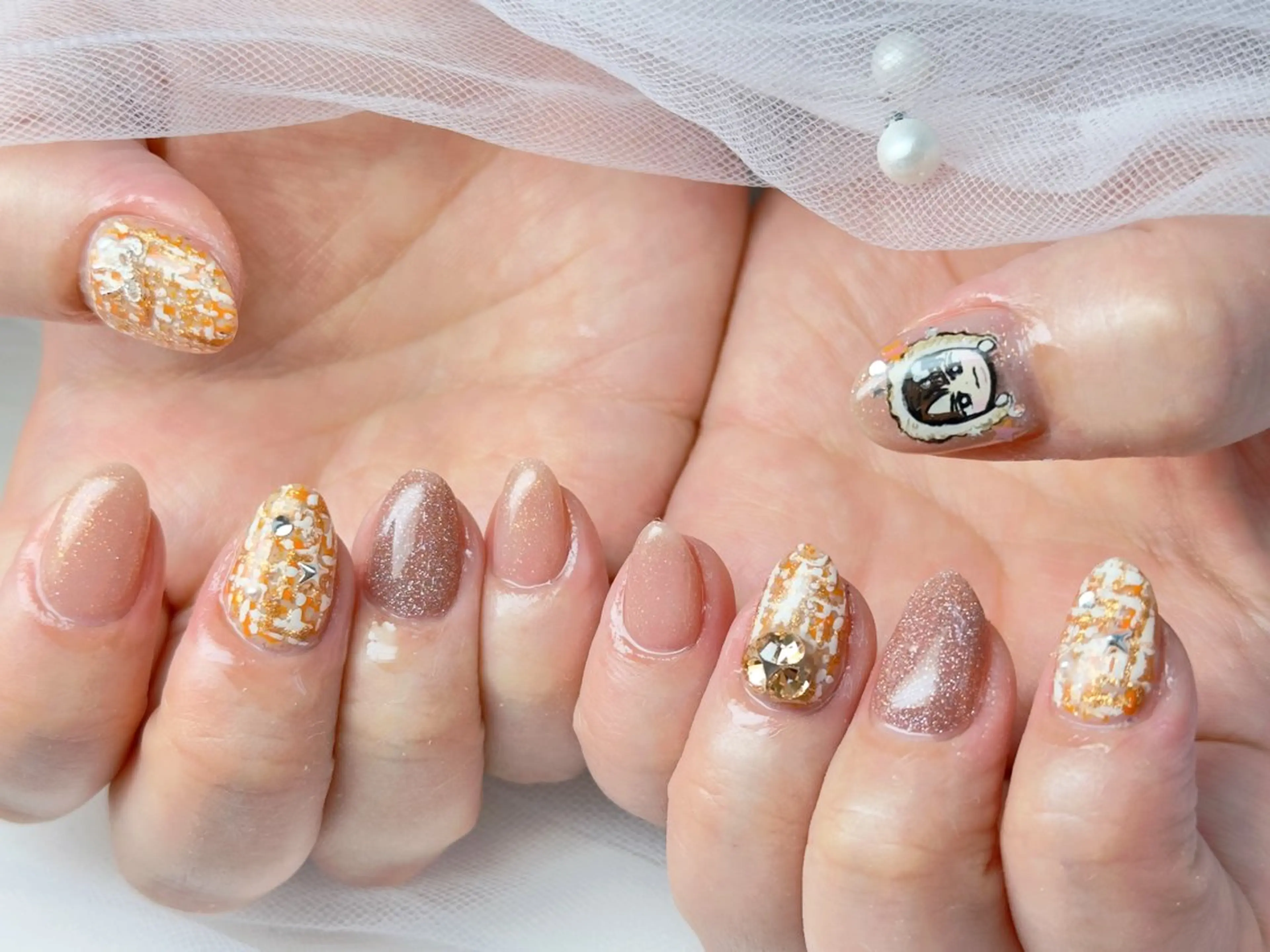 ネイル アートネイル ハンドネイル Queennail 北堀江AYAのネイルデザイン