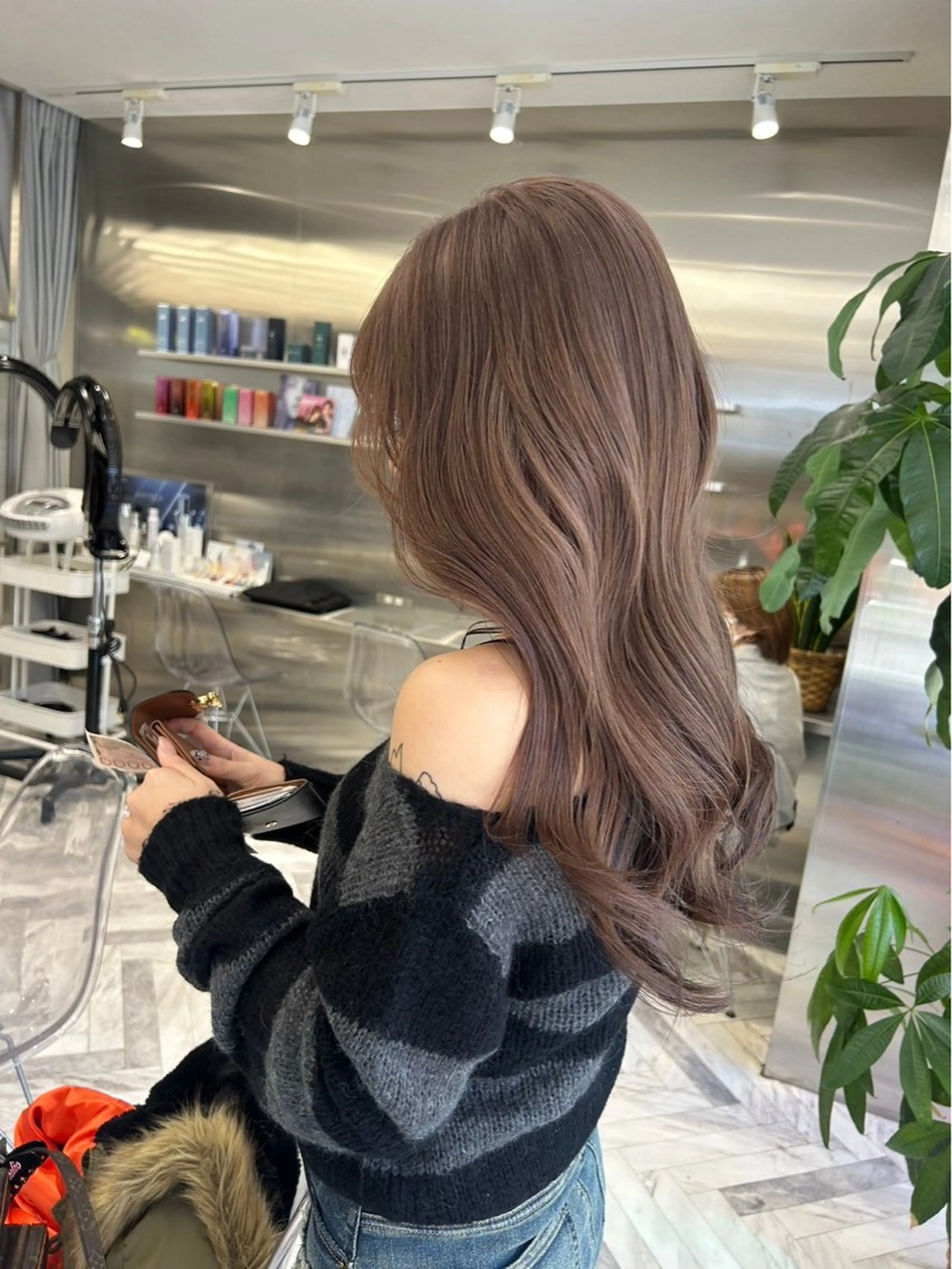 セミロング カラー セミロングパーマ バレイヤージュ ブリーチ ケアブリーチ ダブルカラー ヘアカラー シャドウパーマ/ ルーズパーマ/メンズのヘアスタイル