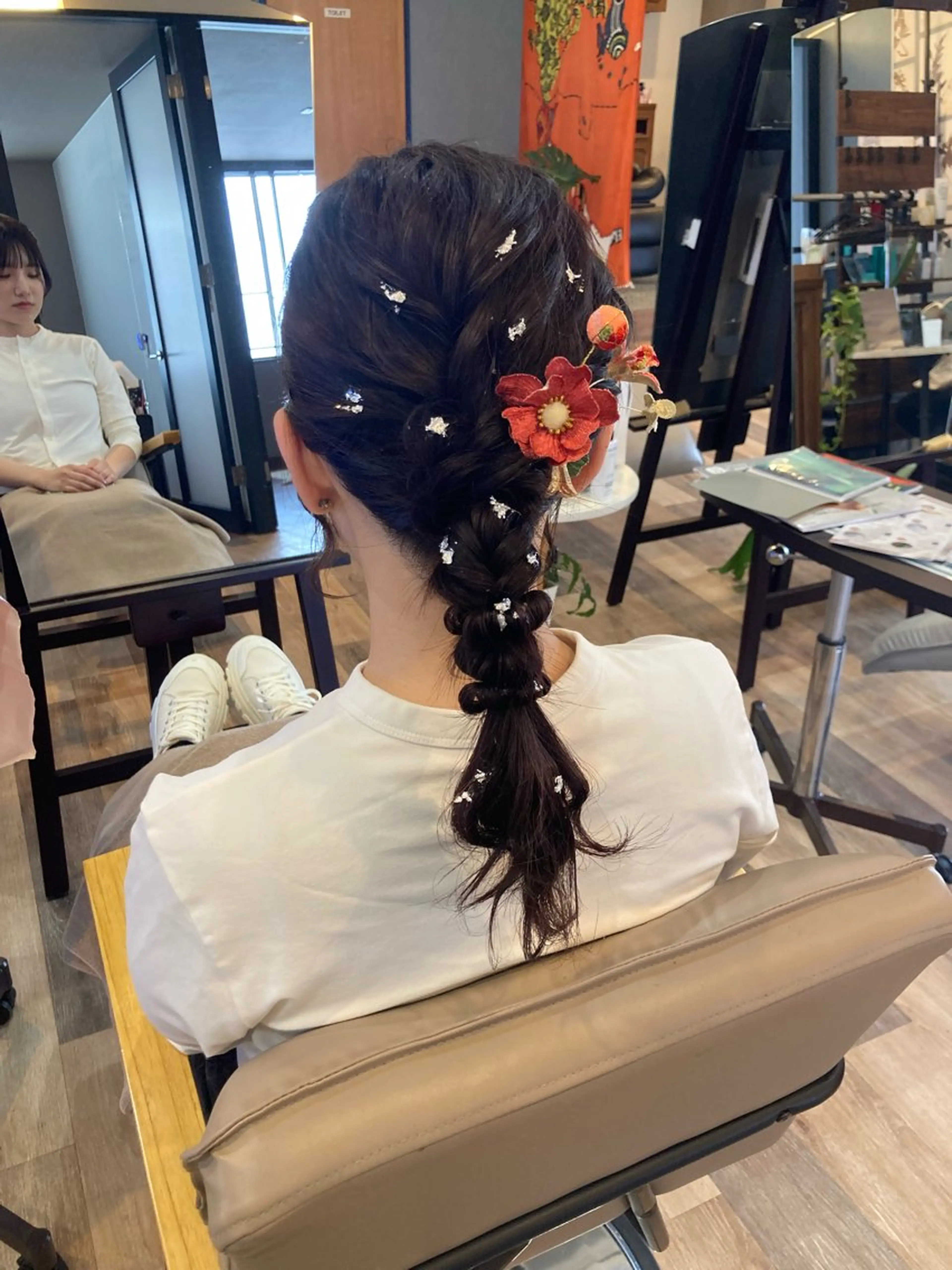 セミロング ヘアセット 中野 紹江のヘアスタイル