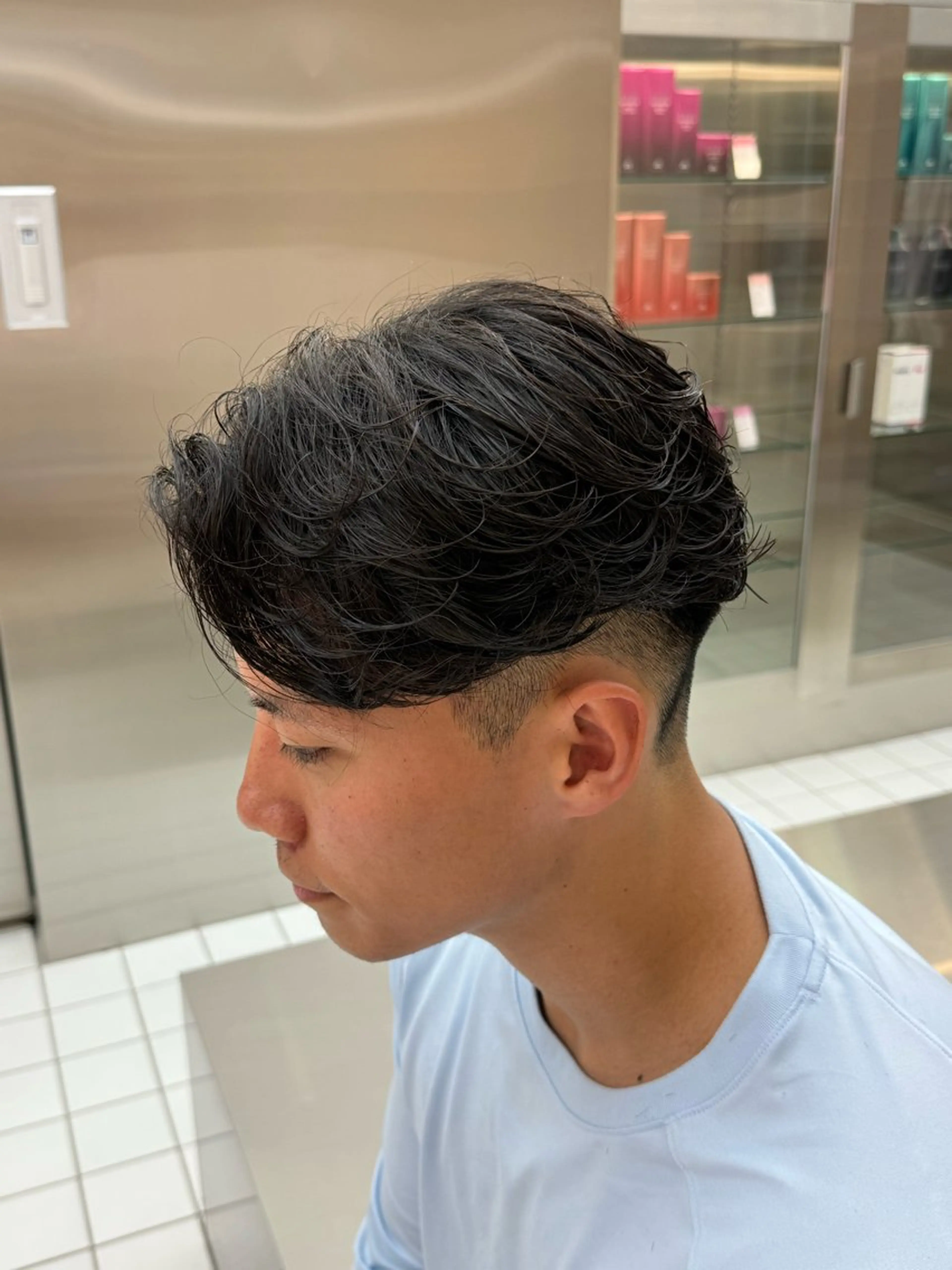 パーマ メンズ 刈り上げ カット パーマ トリートメント 【fifth】渡部 永遠のヘアスタイル