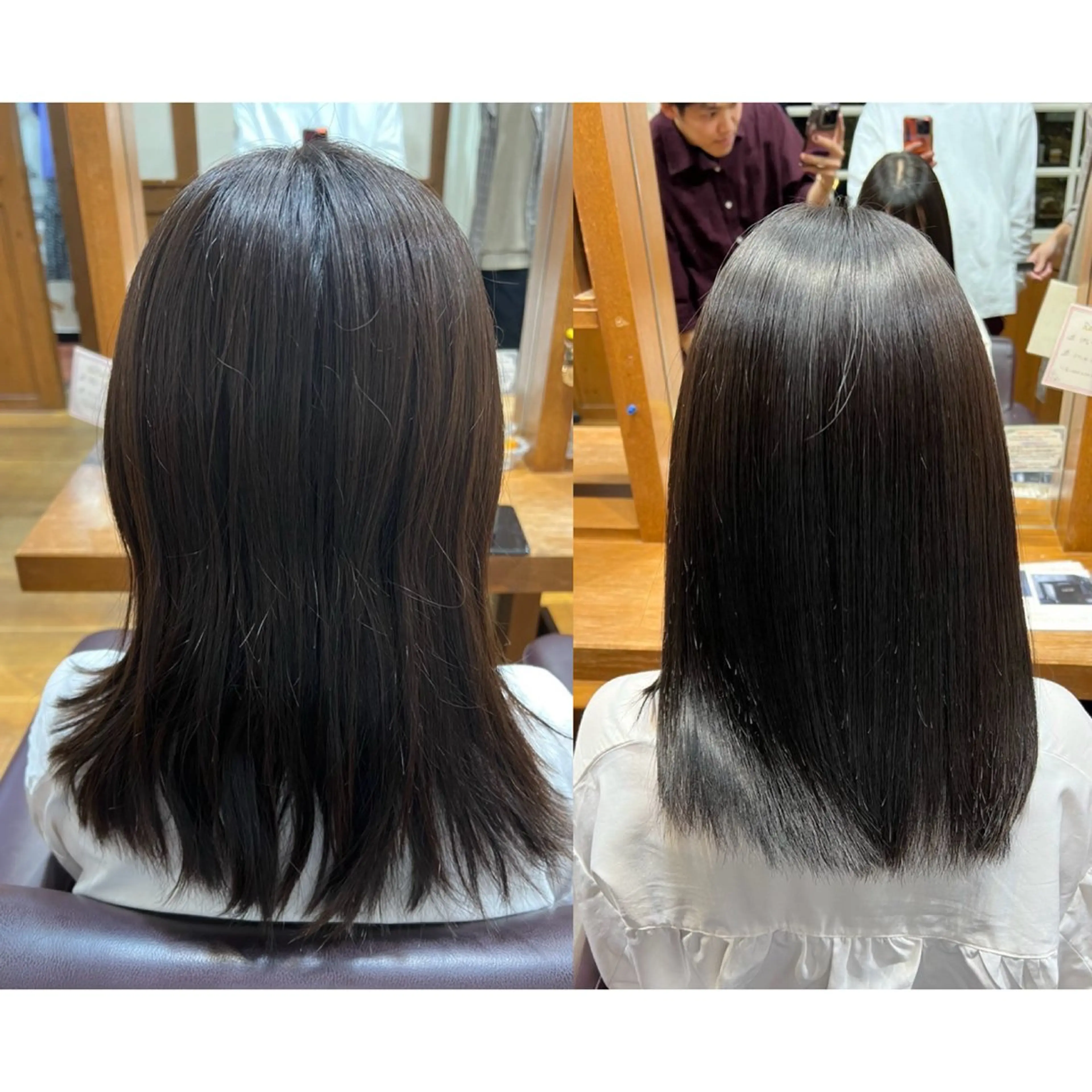 カット+艶髪ストレート+AujuaTR¥23,000→¥18,600の写真
