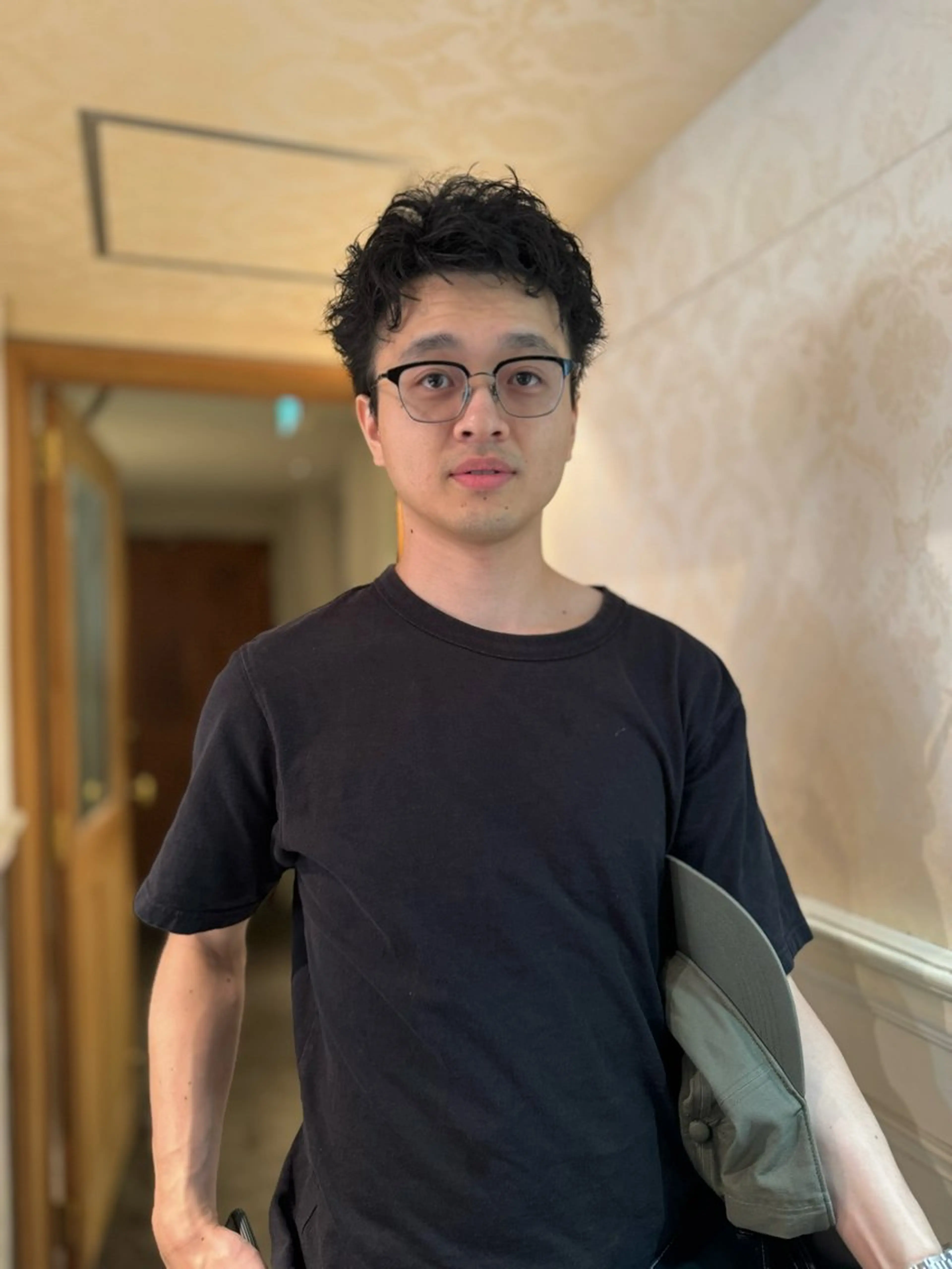 メンズ スパイキーショート 大人パーマ 丸山のヘアスタイル