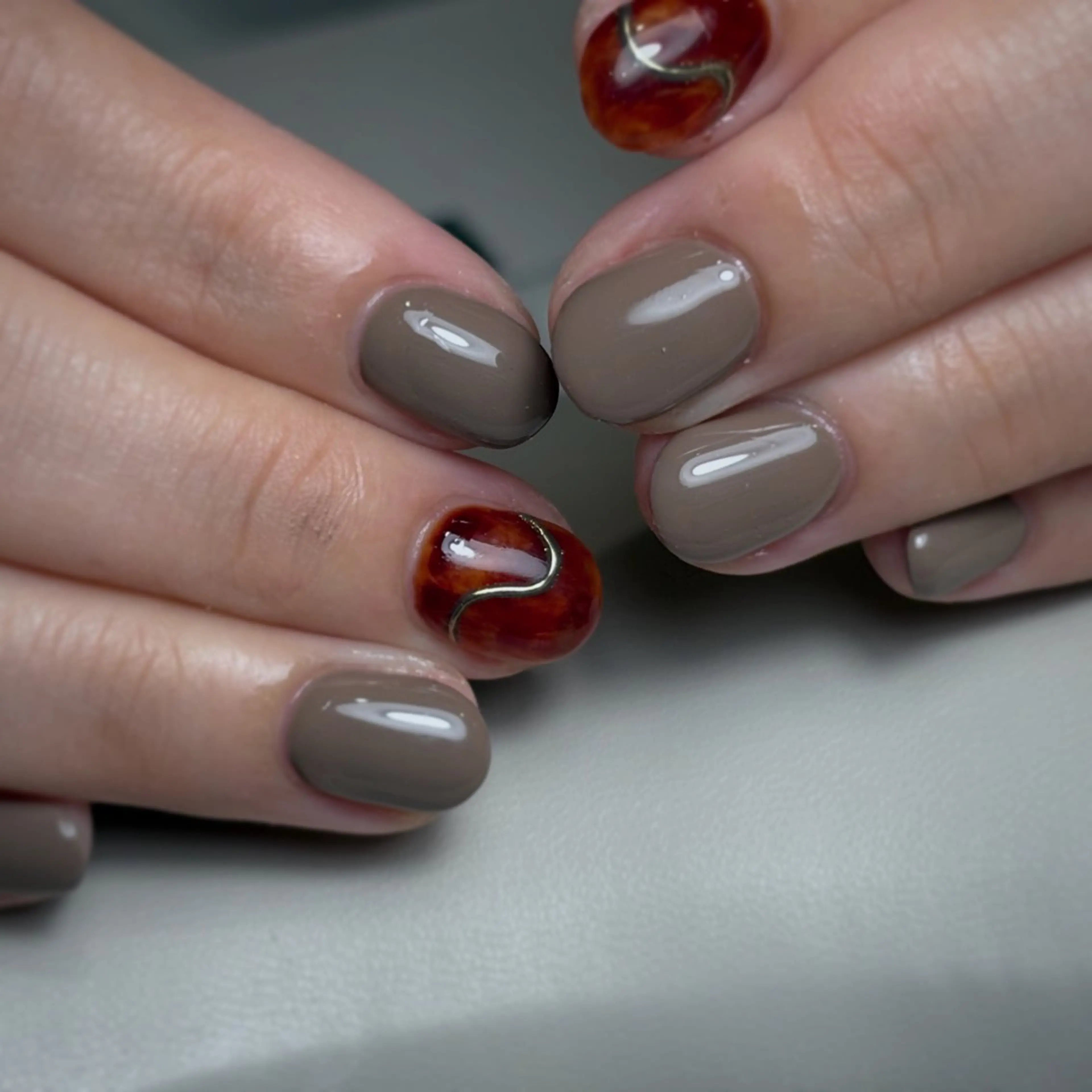 ネイル ハンドネイル r'e blanc wakaのネイルデザイン