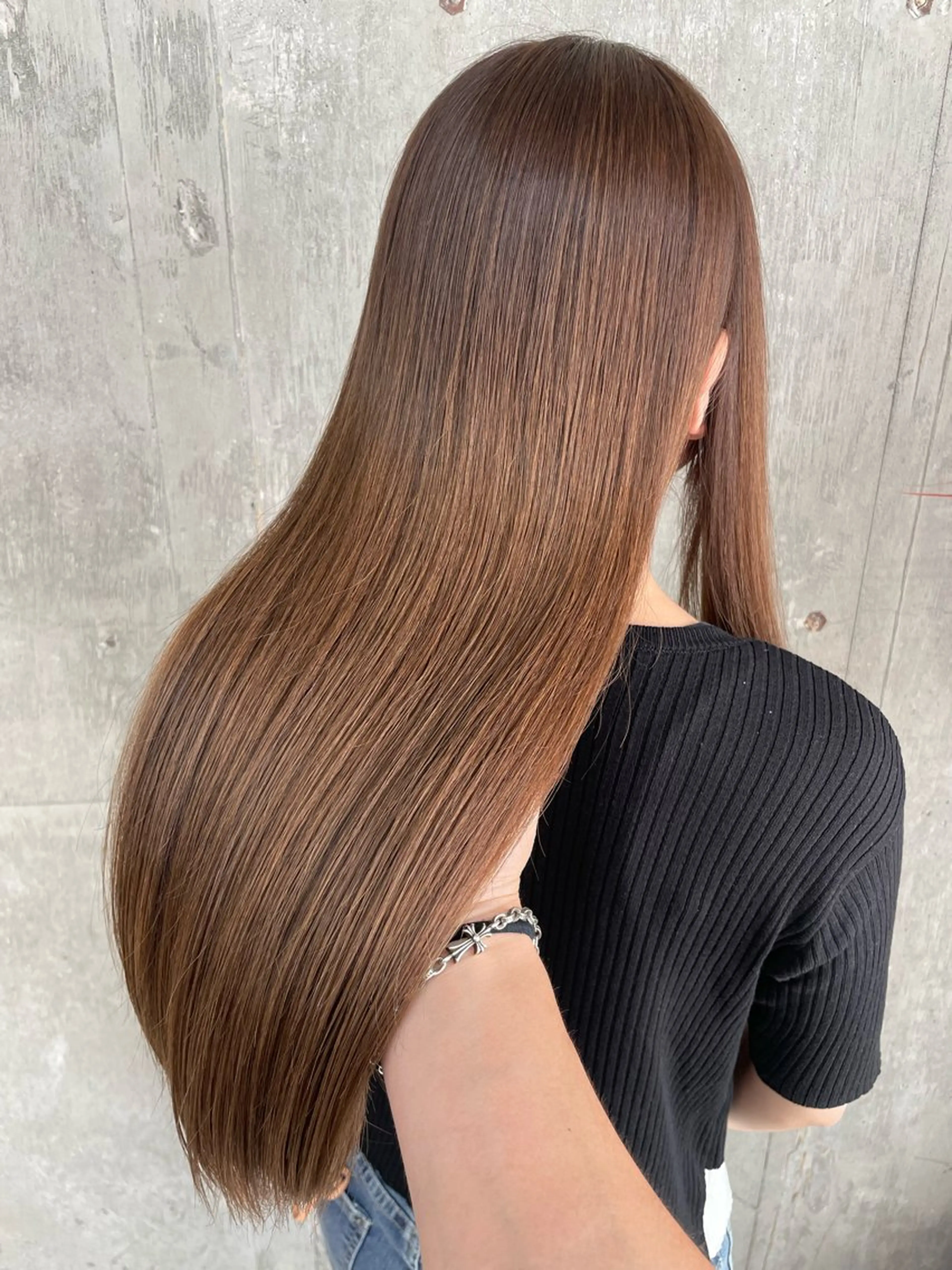 ロング カラー パーマ くせ毛 伸ばしかけ 縮毛矯正 酸性ストレート ストレートパーマ 縮毛矯正 トリートメント 江上拓郎/ショート /酸性ストレートのヘアスタイル