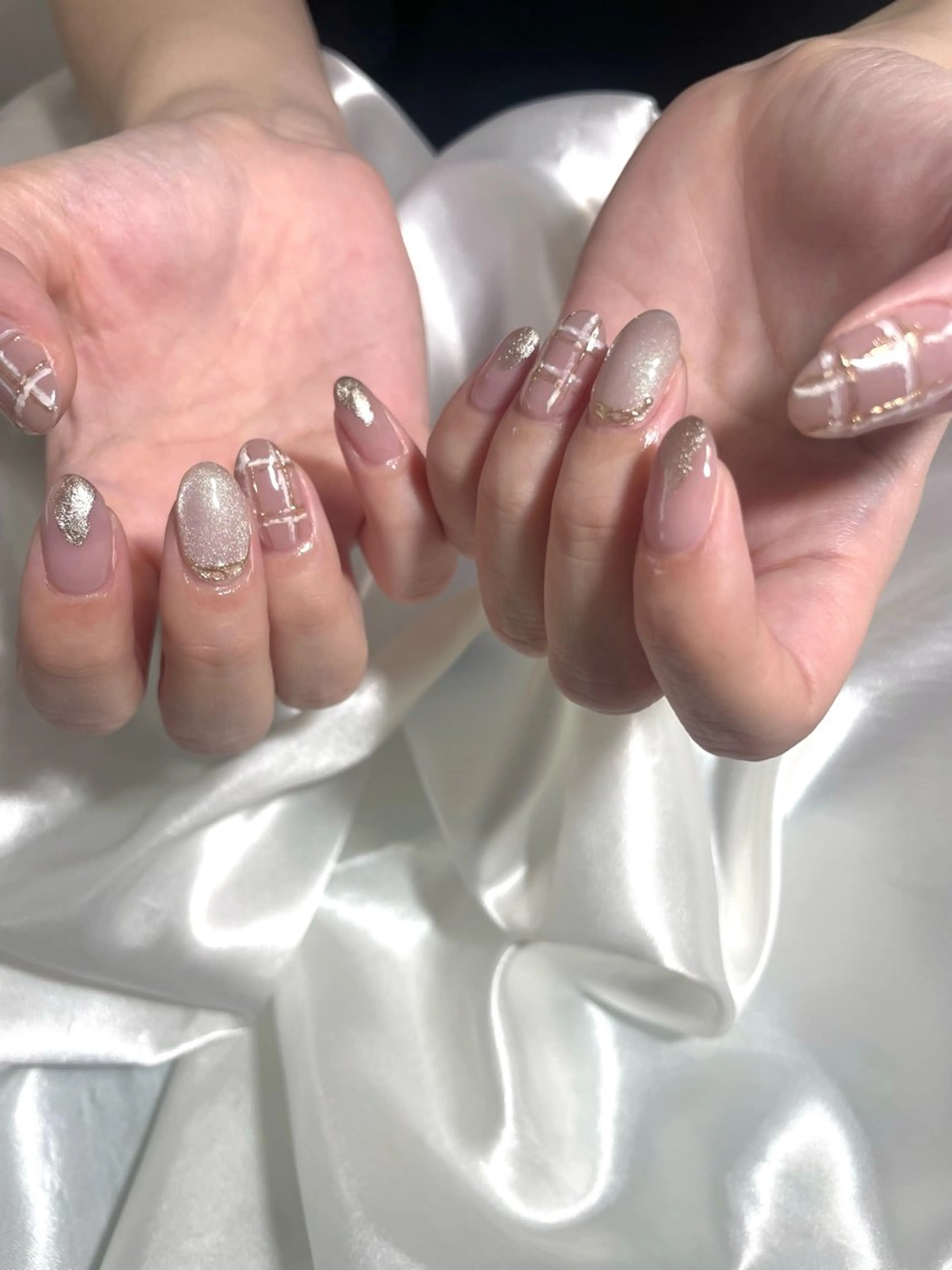 ネイル ホワイト ハンドネイル Joint_ nailのネイルデザイン