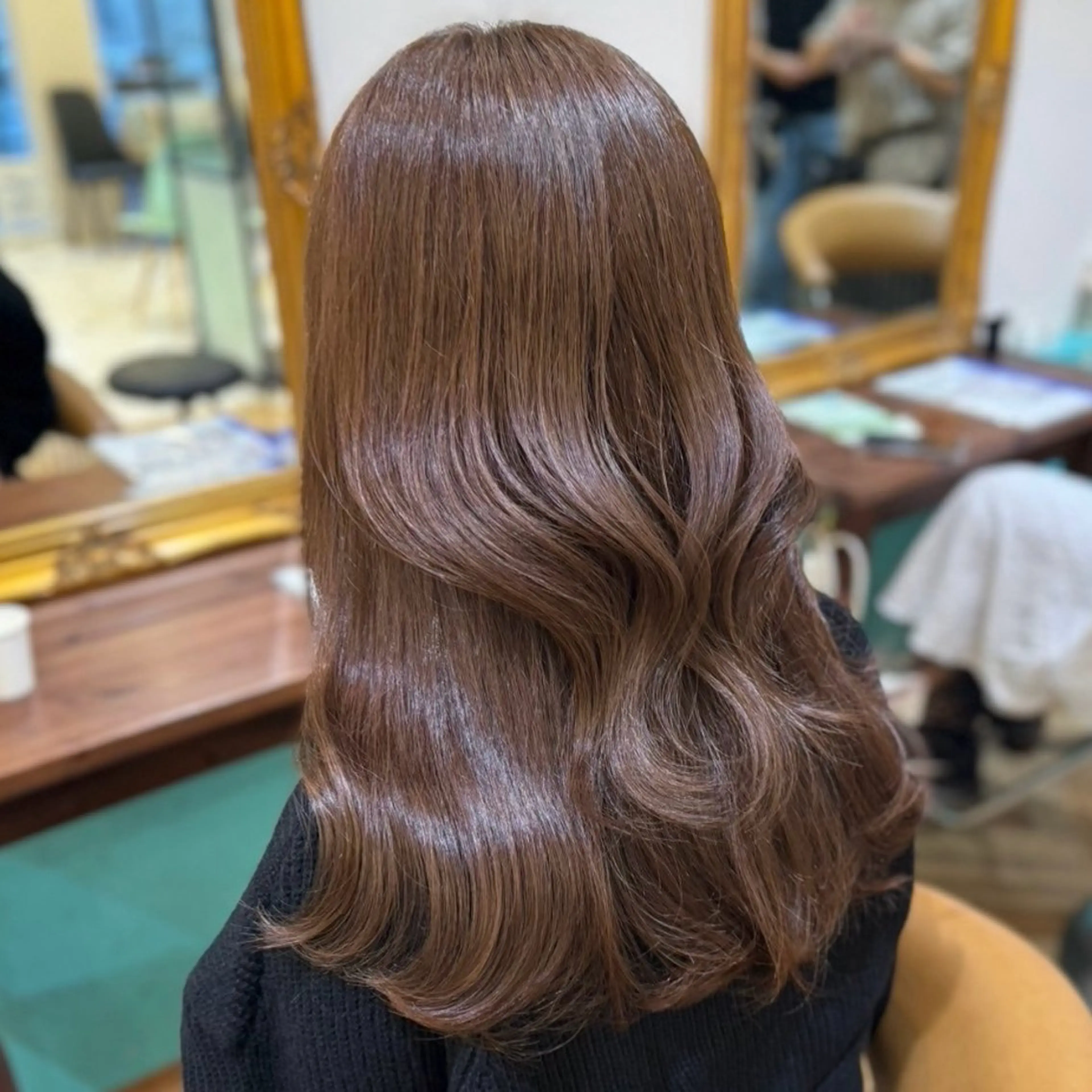 〈❣️平日限定❣️〉透明感ワンカラー🥣🩵+前髪カット✂️+1stepトリートメント🫧の写真