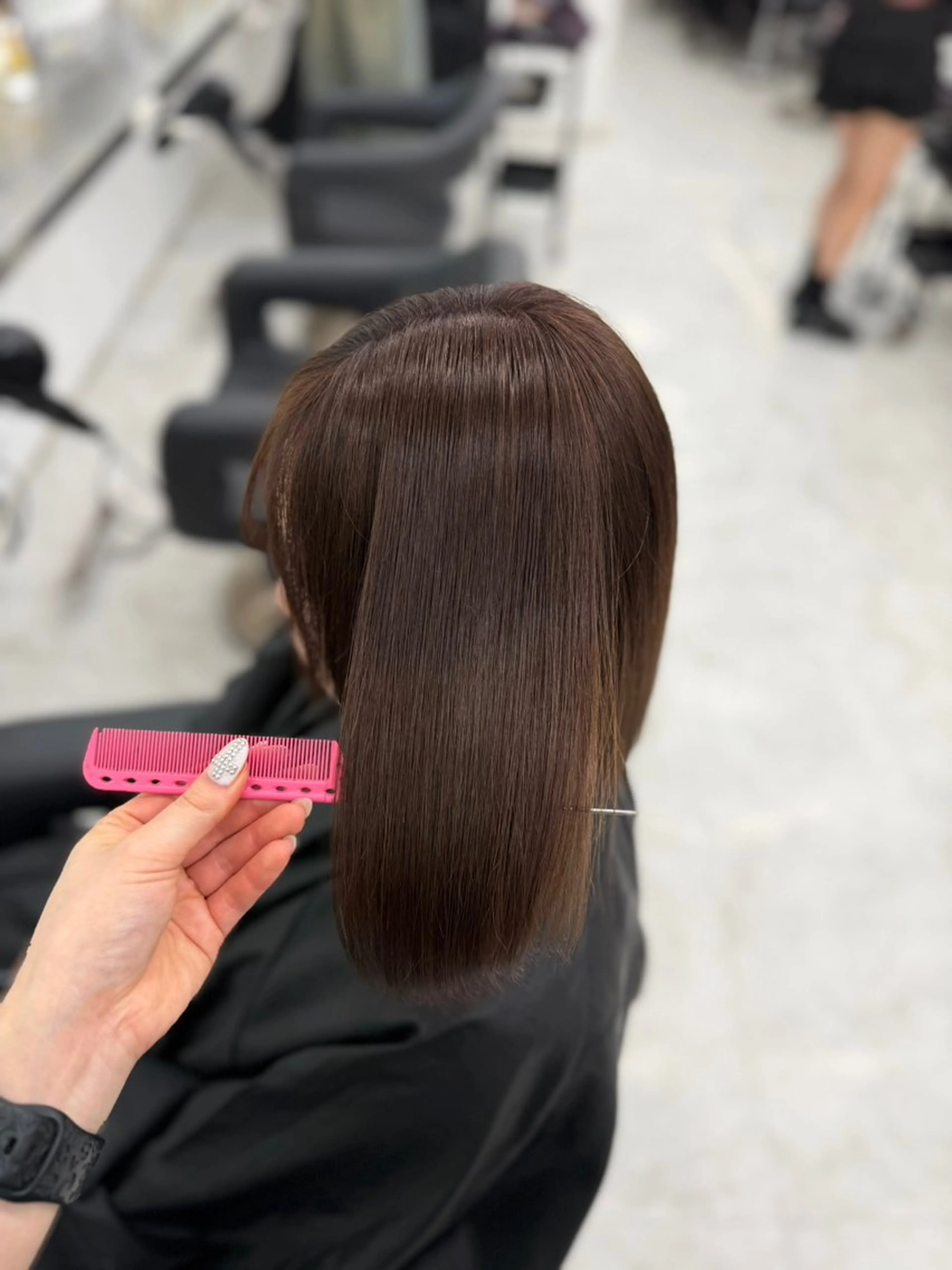 カラー ヘアカラー 透ける透明感カラー 🤍anju🎀のヘアスタイル