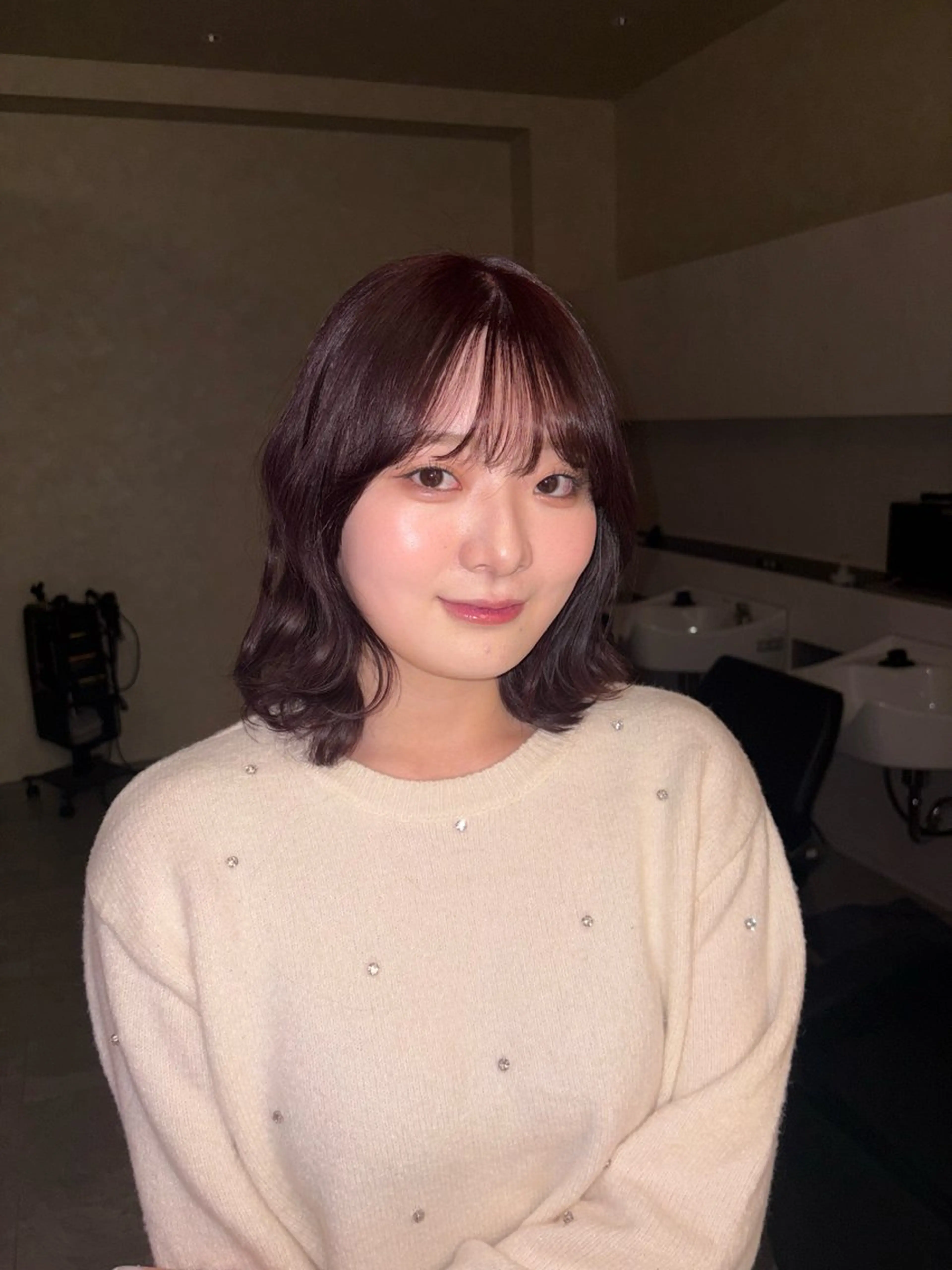 ミディアム ヘアカラー トリートメント SAAYA/板橋/ モデル募集中🎀のヘアスタイル