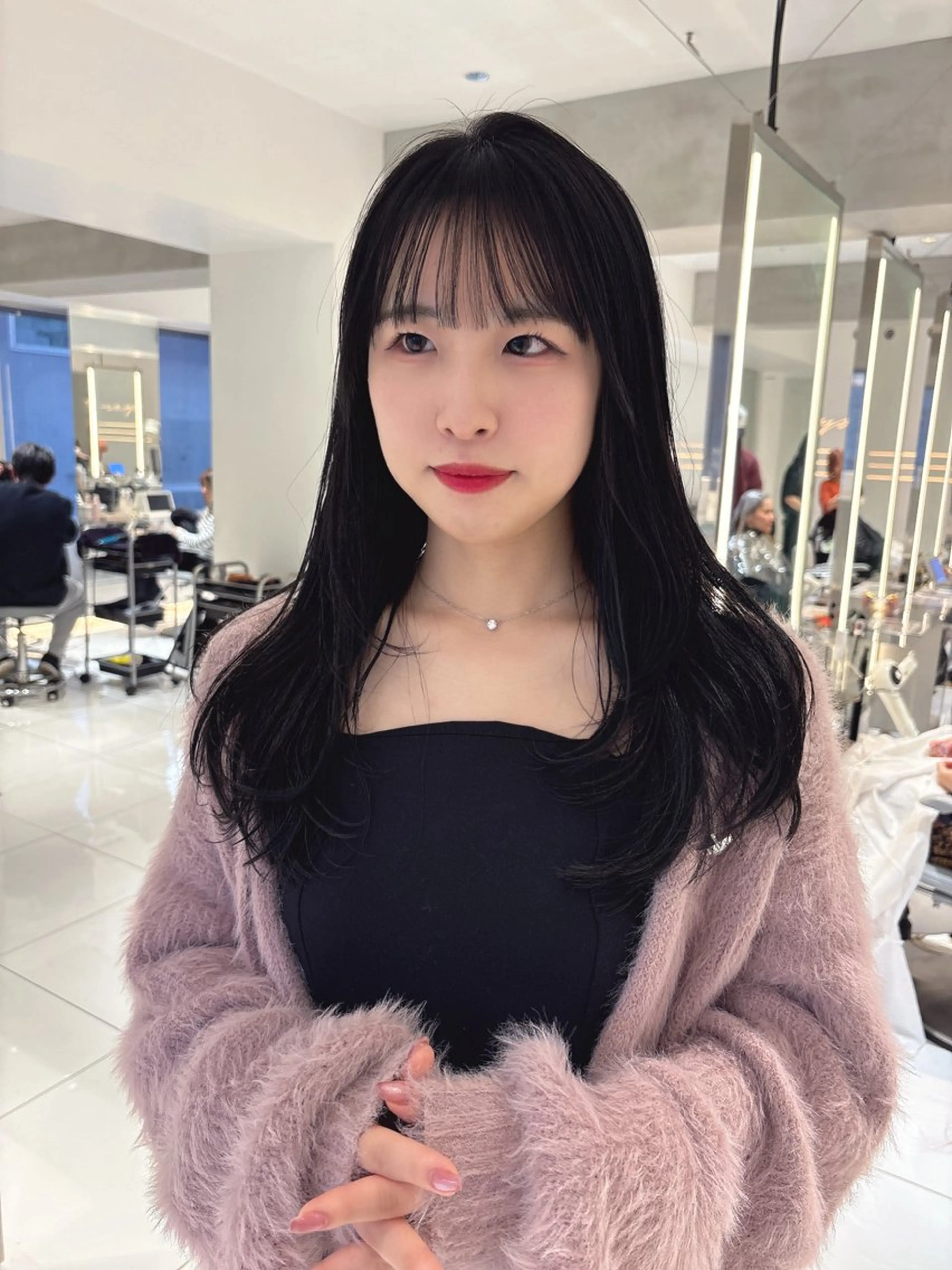 ロング カラー カット ヘアカラー ユイナ ★暖色/レイヤー★のヘアスタイル