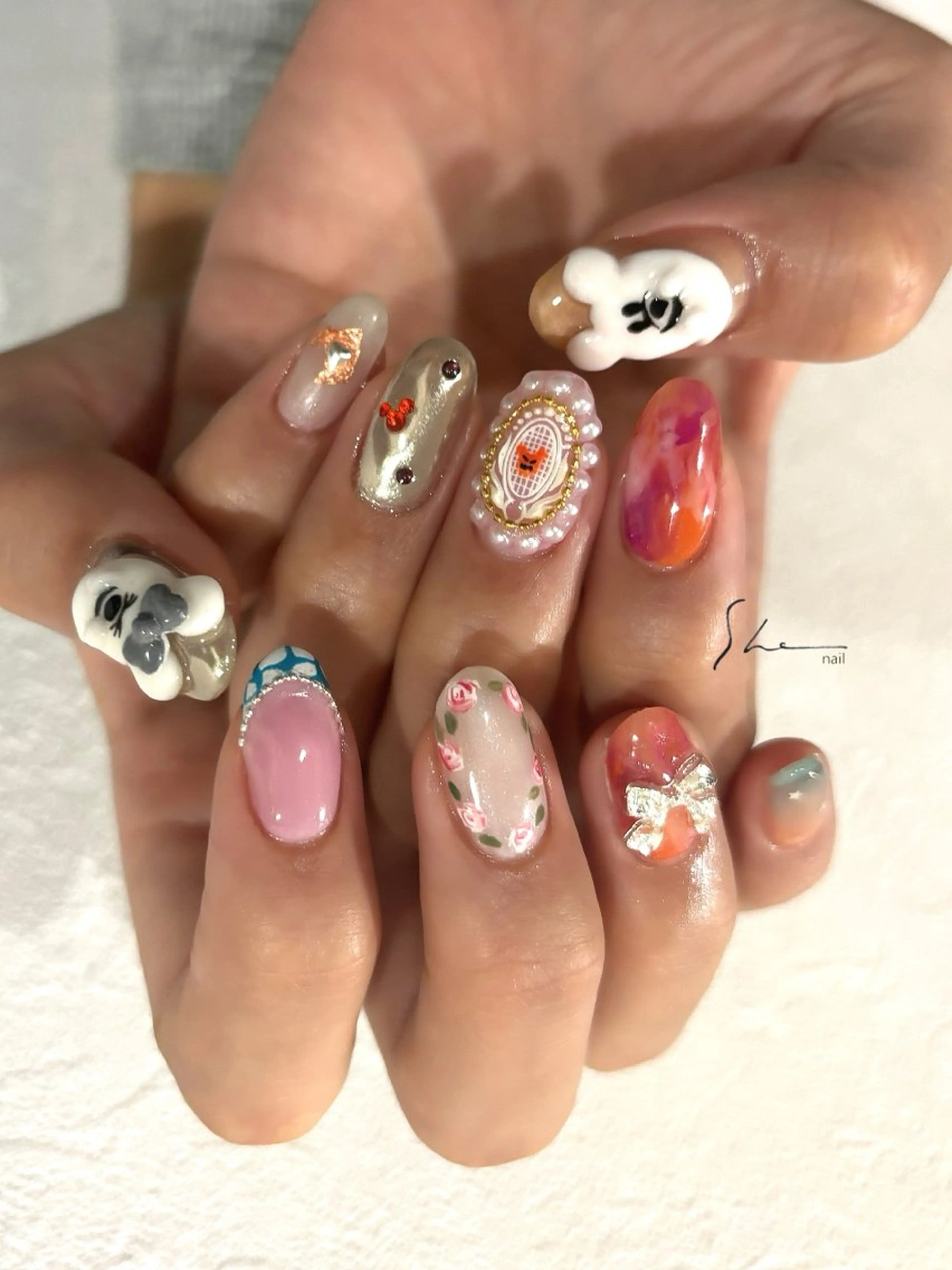 ネイル ハロウィン ハンドネイル SHE所属・SHE adusaのネイルデザイン