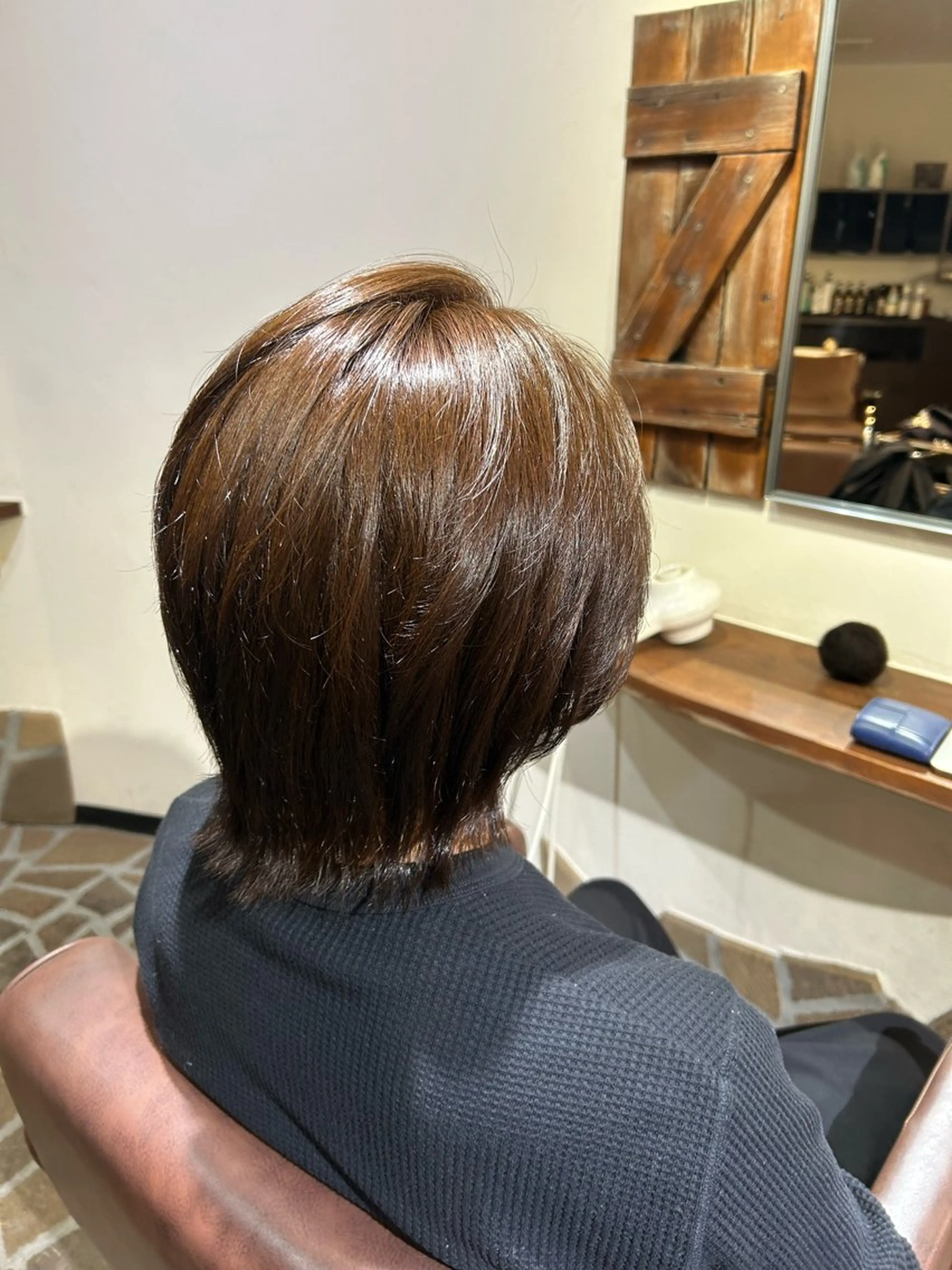 ミディアム ヘアカラー 髪質改善カラー✨ 横山 絢子のヘアスタイル