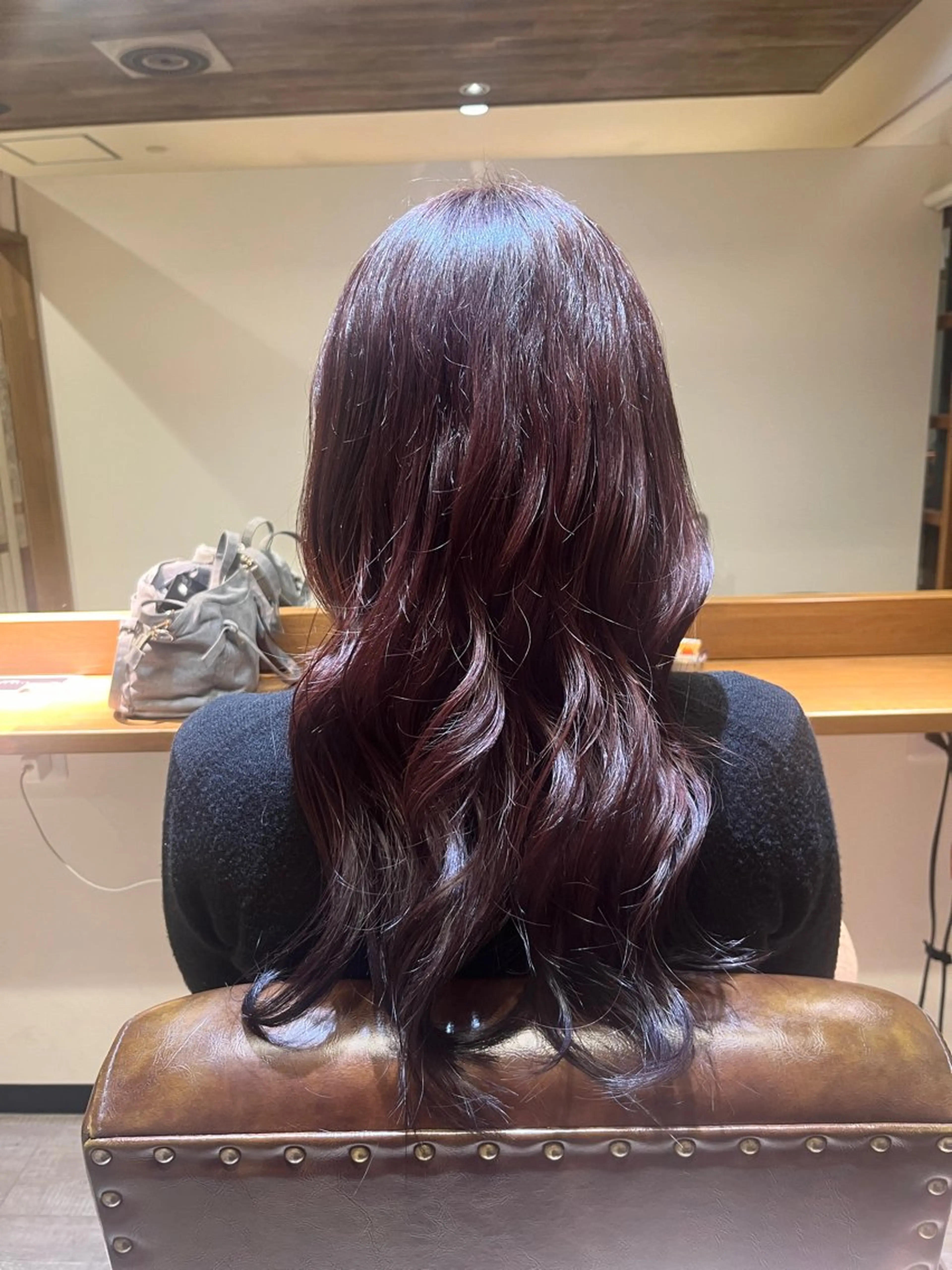 カラー ブリーチ ラベンダーカラー ブリーチなしカラー ピンクカラー ピンクラベンダー 木元 恵実のヘアスタイル