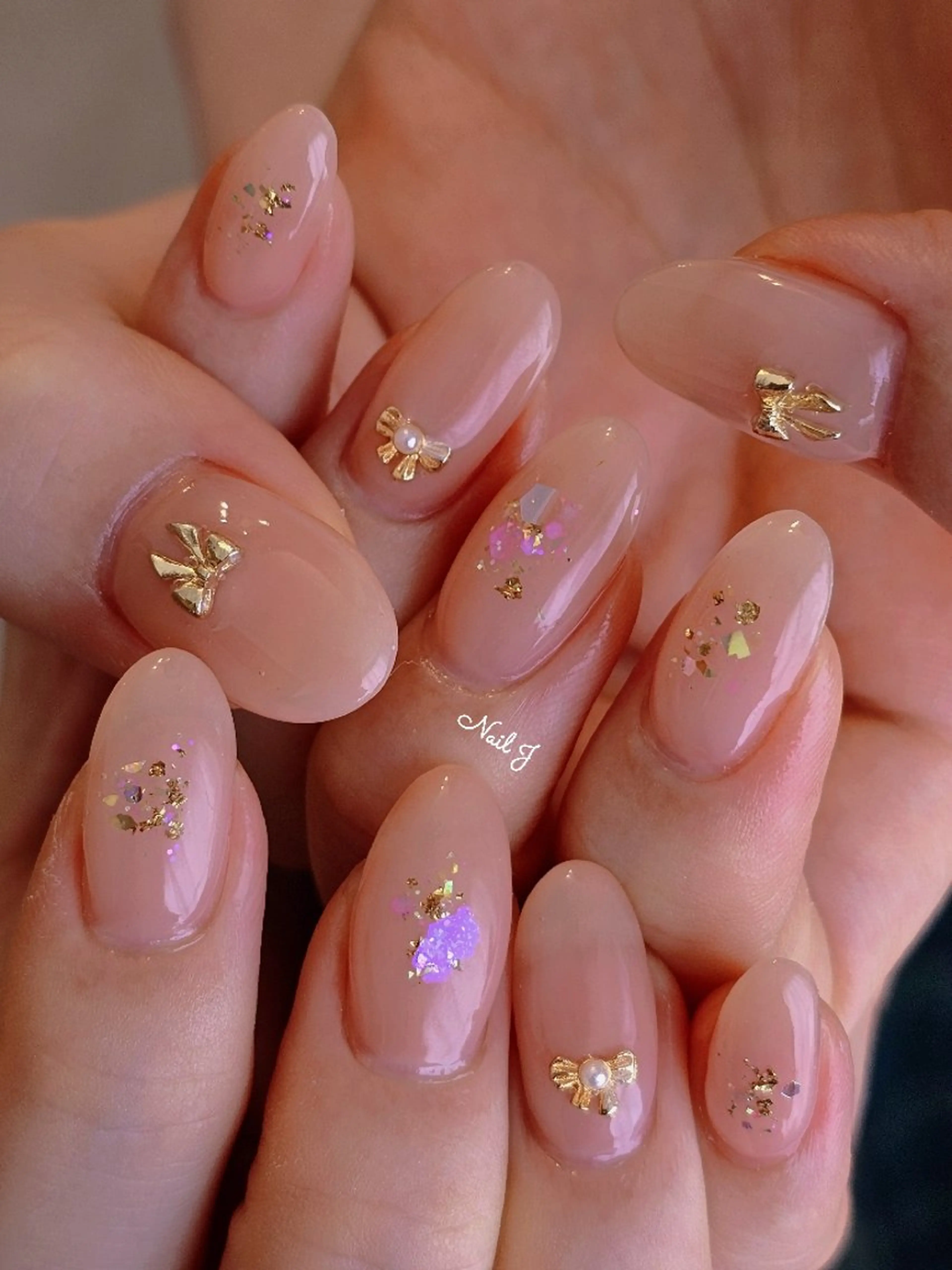 ネイル 韓国ネイル 持ち込み ニュアンスネイル ハンドネイル Nail Jのネイルデザイン