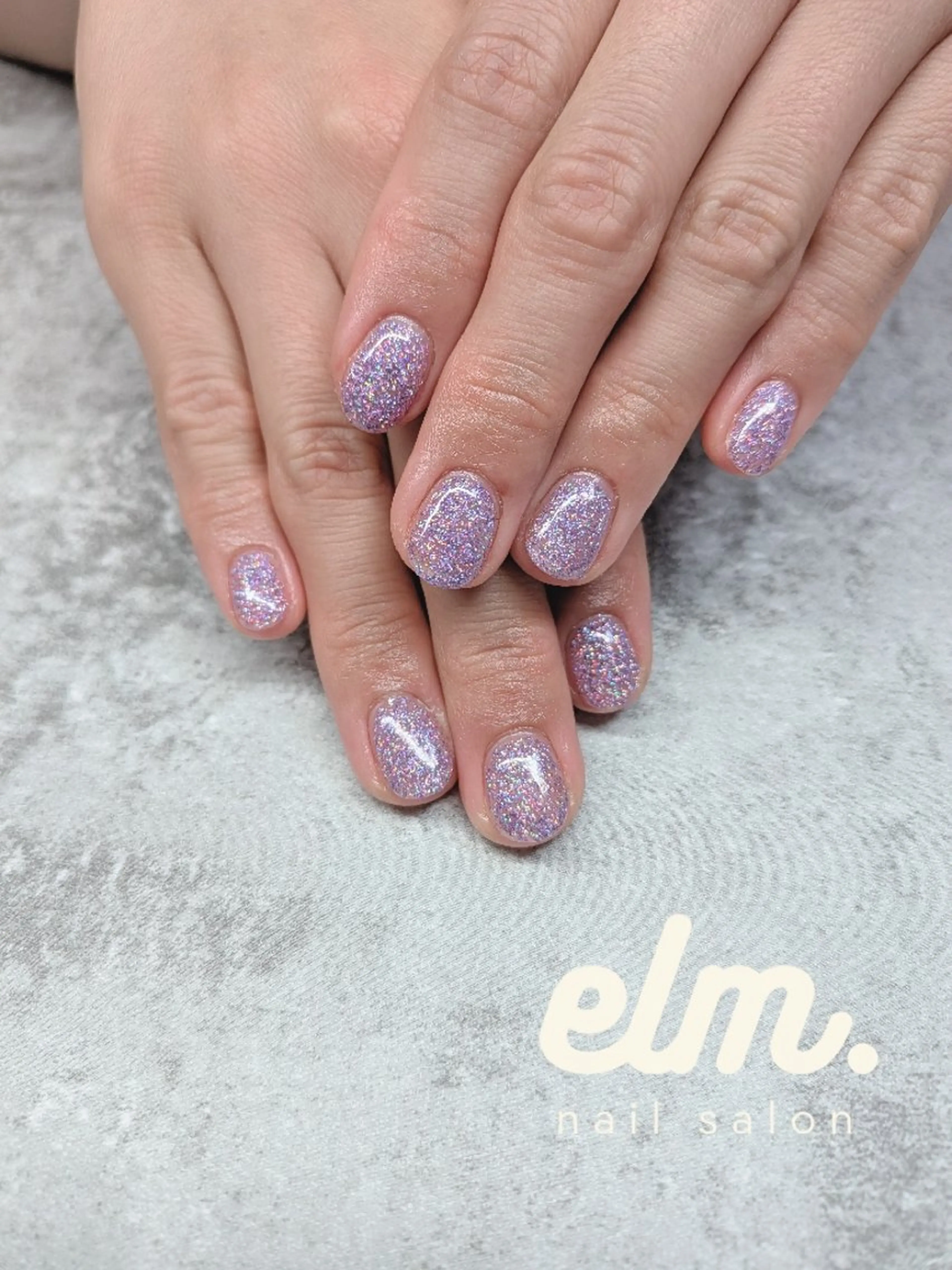 ネイル 韓国ネイル ラメ(グリッター) ハンドネイル nail salon elm.所属・nail salon elm. まゆこのネイルデザイン