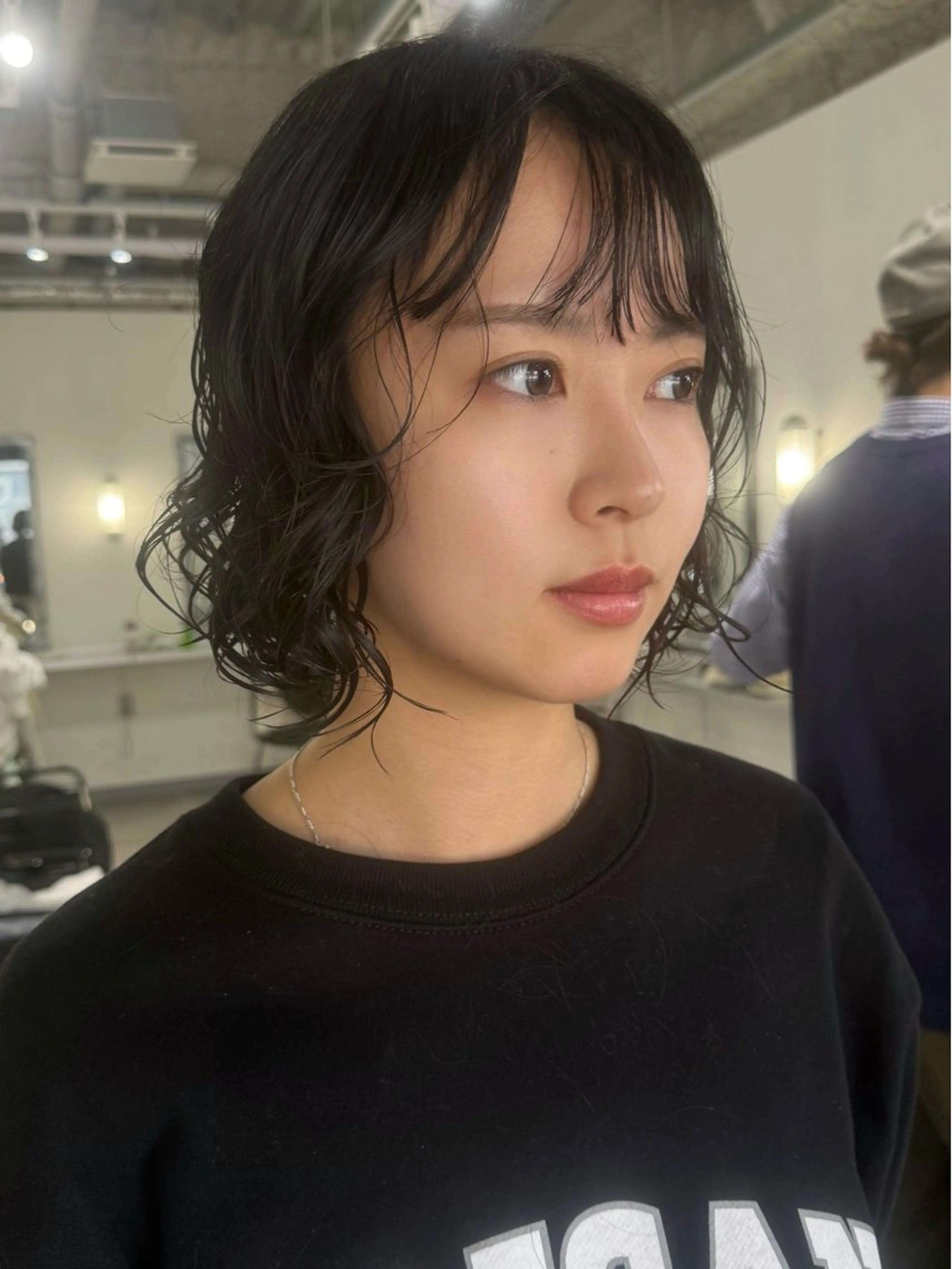 ショート パーマ ボブ 篠崎 佑季のヘアスタイル
