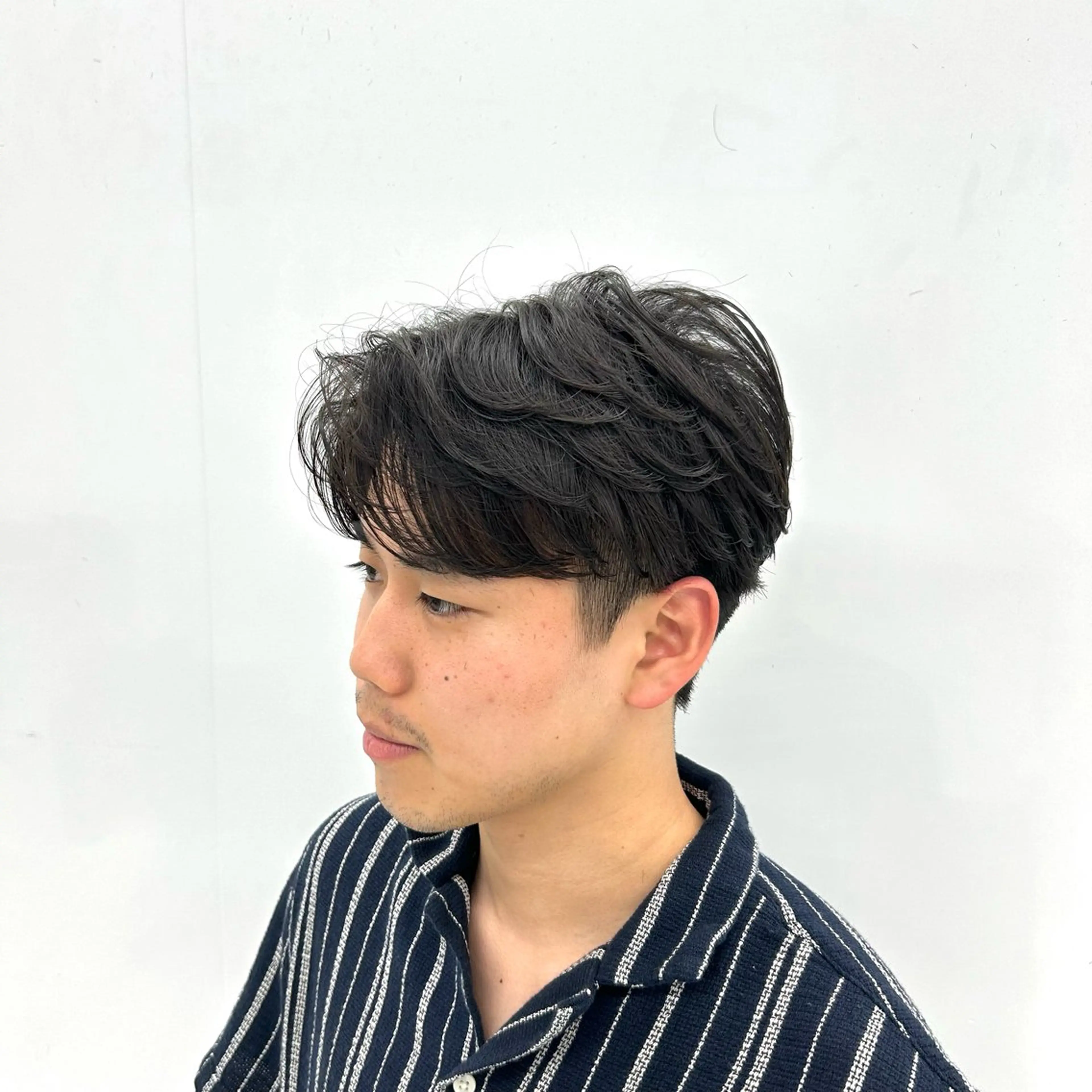 ショート パーマ メンズ センターパート カット パーマ 【メンズパーマ特化】 🍏網中勇喜のヘアスタイル